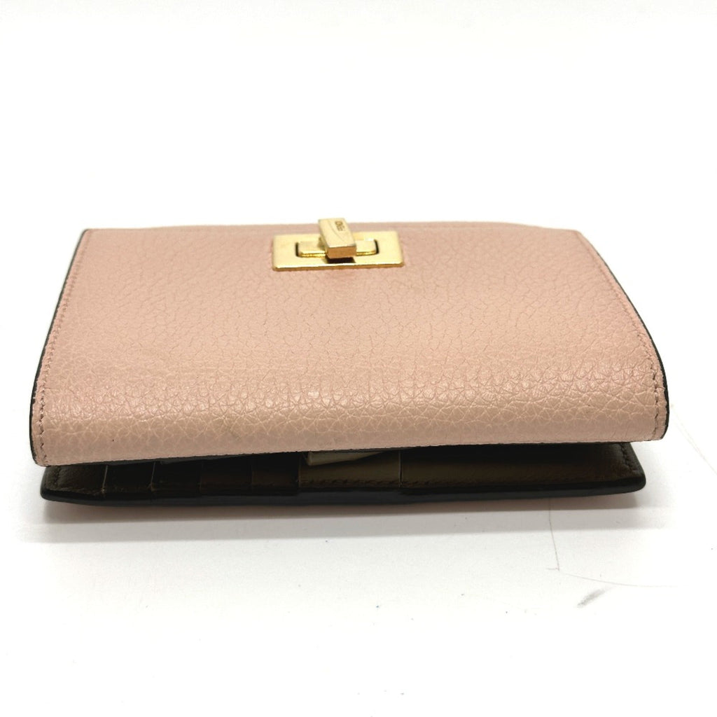Fendi Pink Leather Wallet (Bi-Fold)
