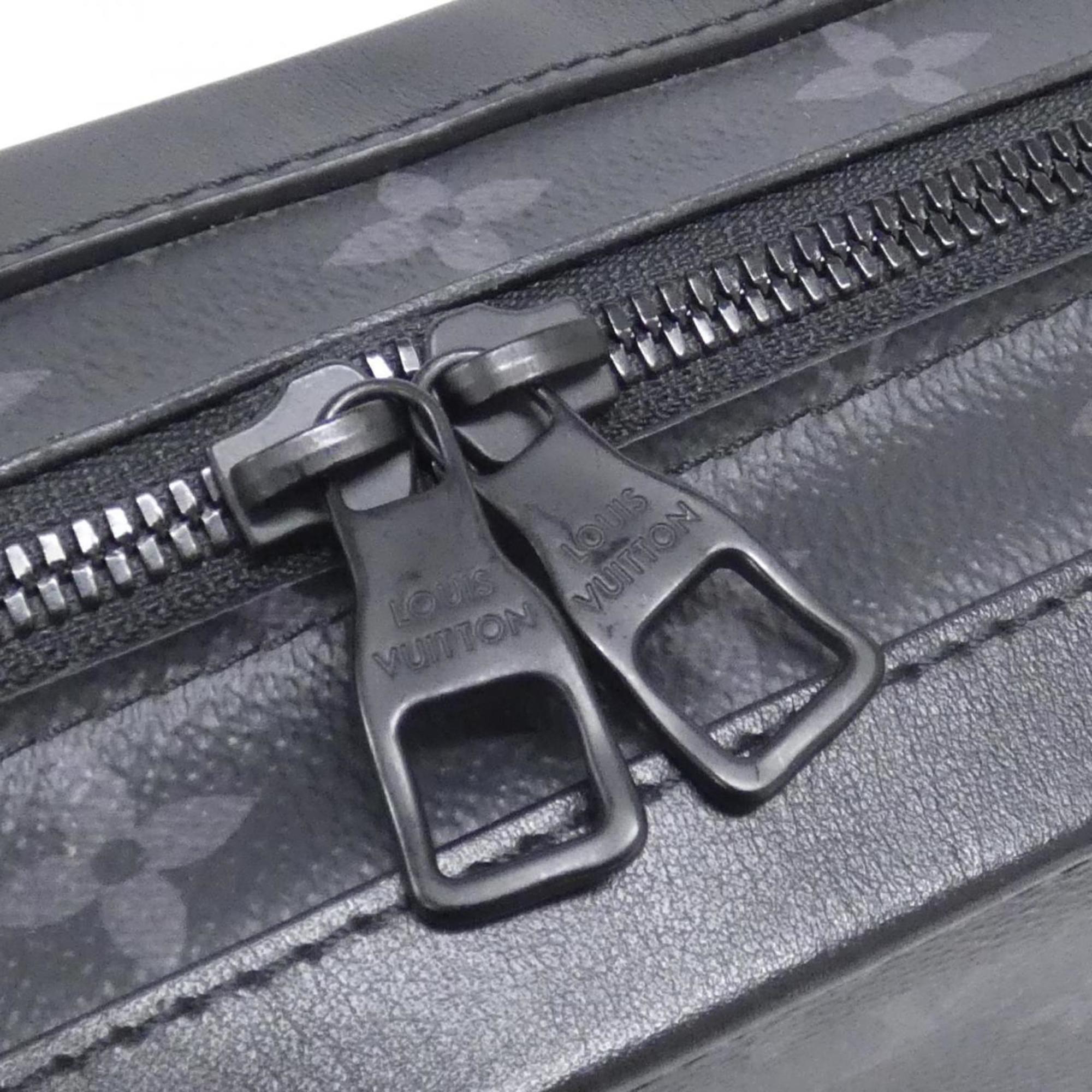 Louis Vuitton Black Coated Canvas Shoulder Bag