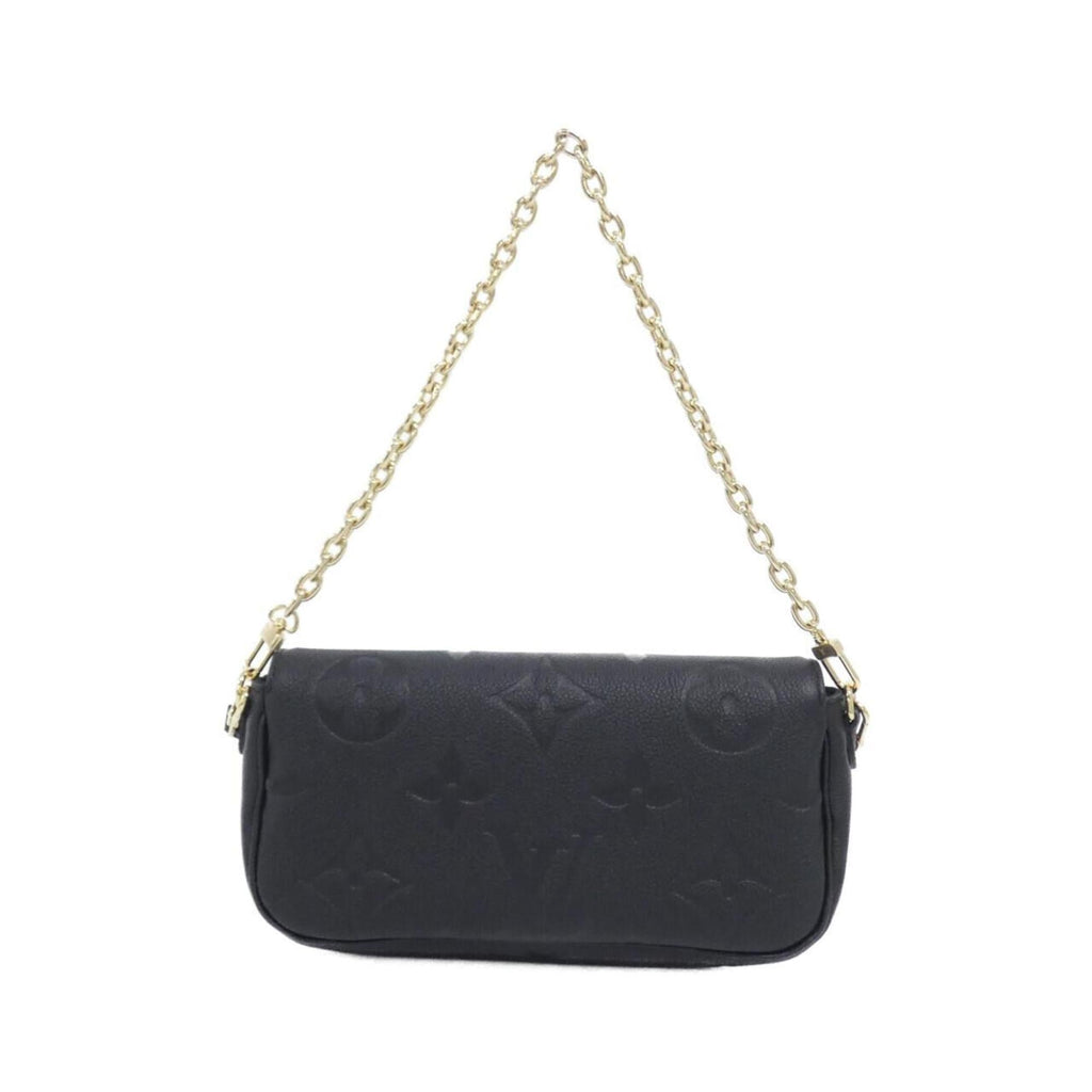 Louis Vuitton Black Leather Shoulder Bag