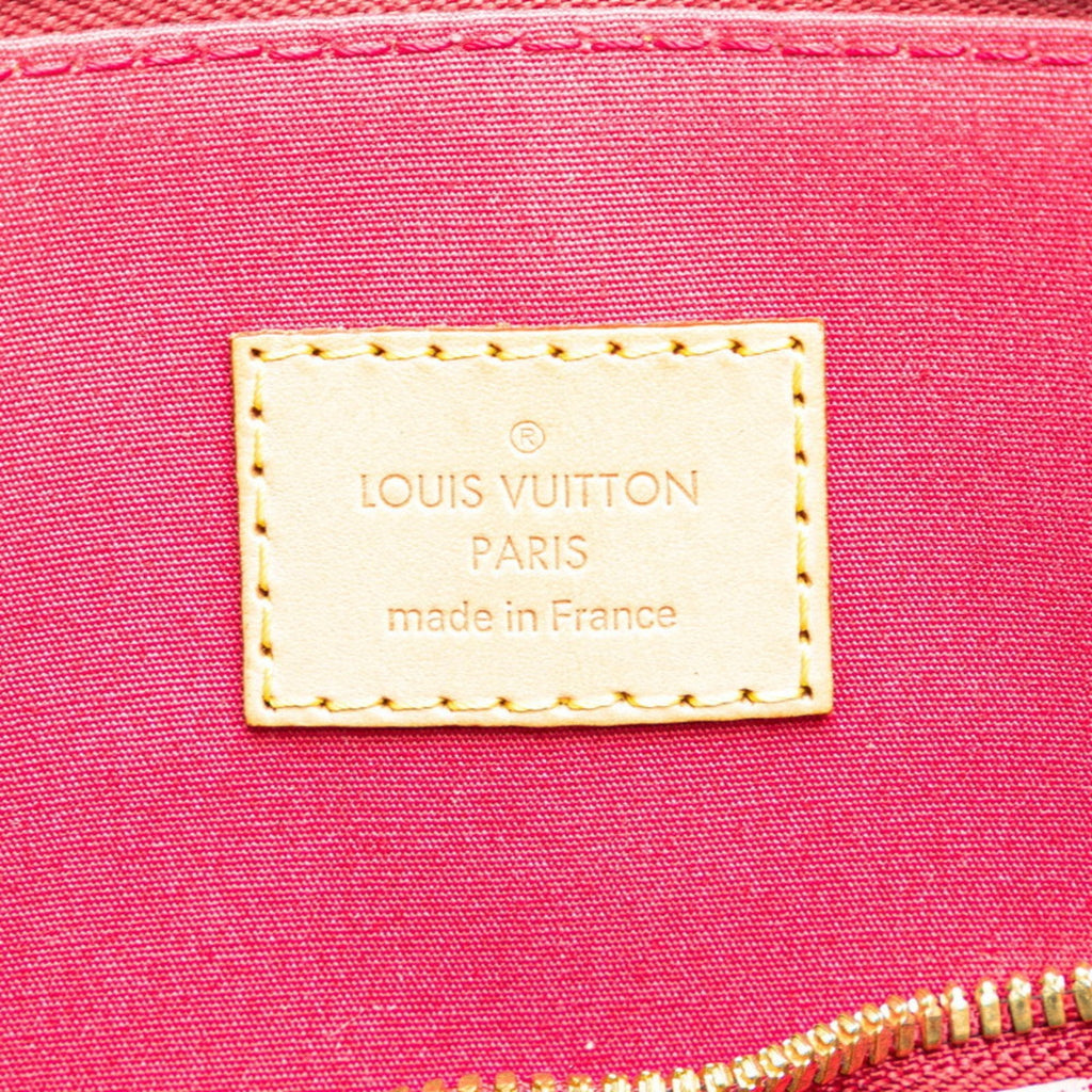 Louis Vuitton Red Color Rouge Grenadine Patent Leather Handbag