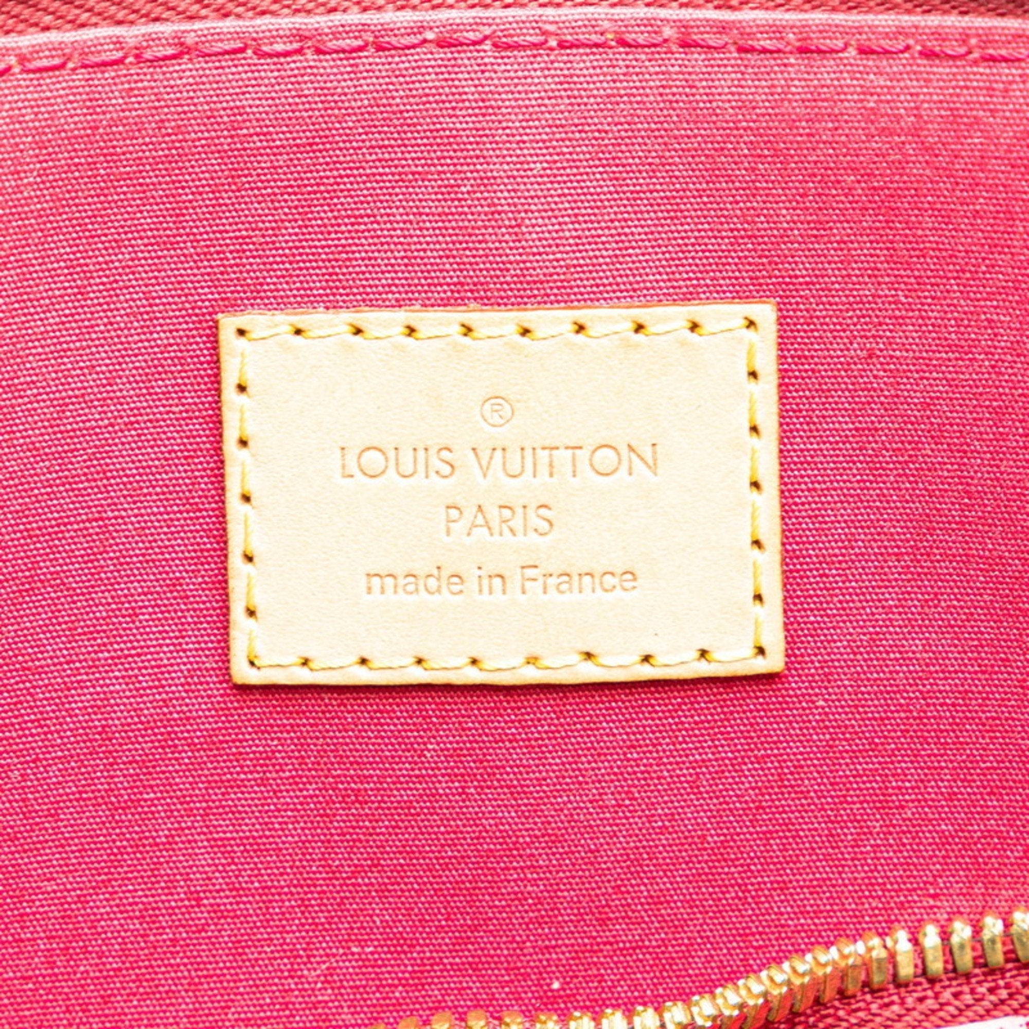 Louis Vuitton Red Color Rouge Grenadine Patent Leather Handbag