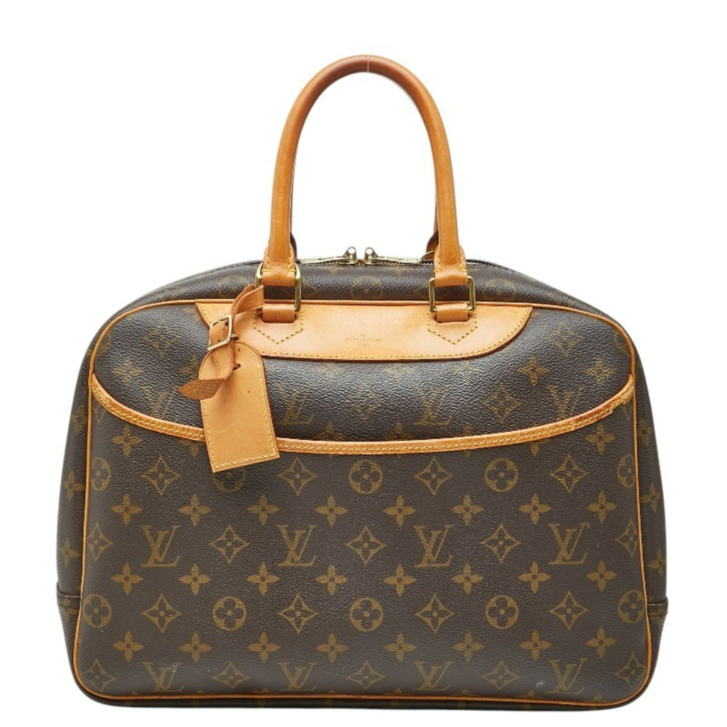 Louis Vuitton Brown Pvc Leather Handbag