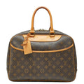 Louis Vuitton Brown Pvc Leather Handbag