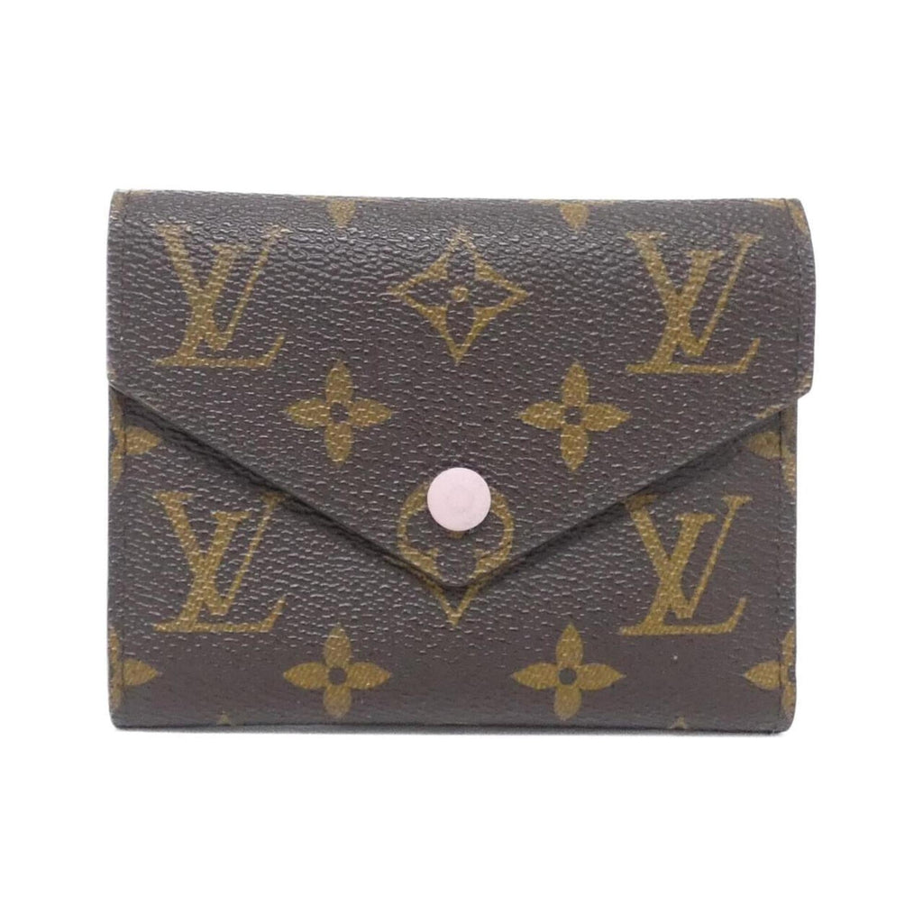 Louis Vuitton Marron Rose Ballerine Coated Canvas Wallet (Tri-Fold)