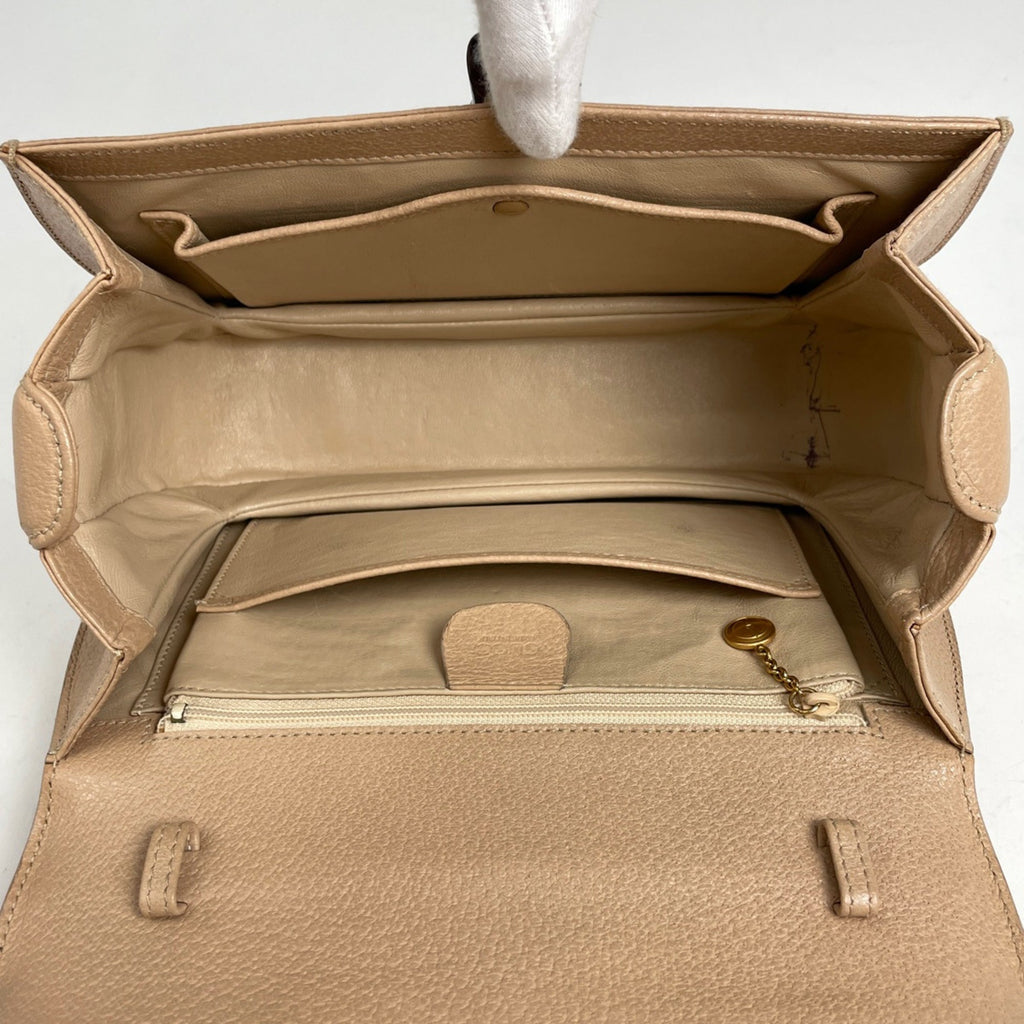 Gucci Beige Leather Handbag (Pre-Owned)