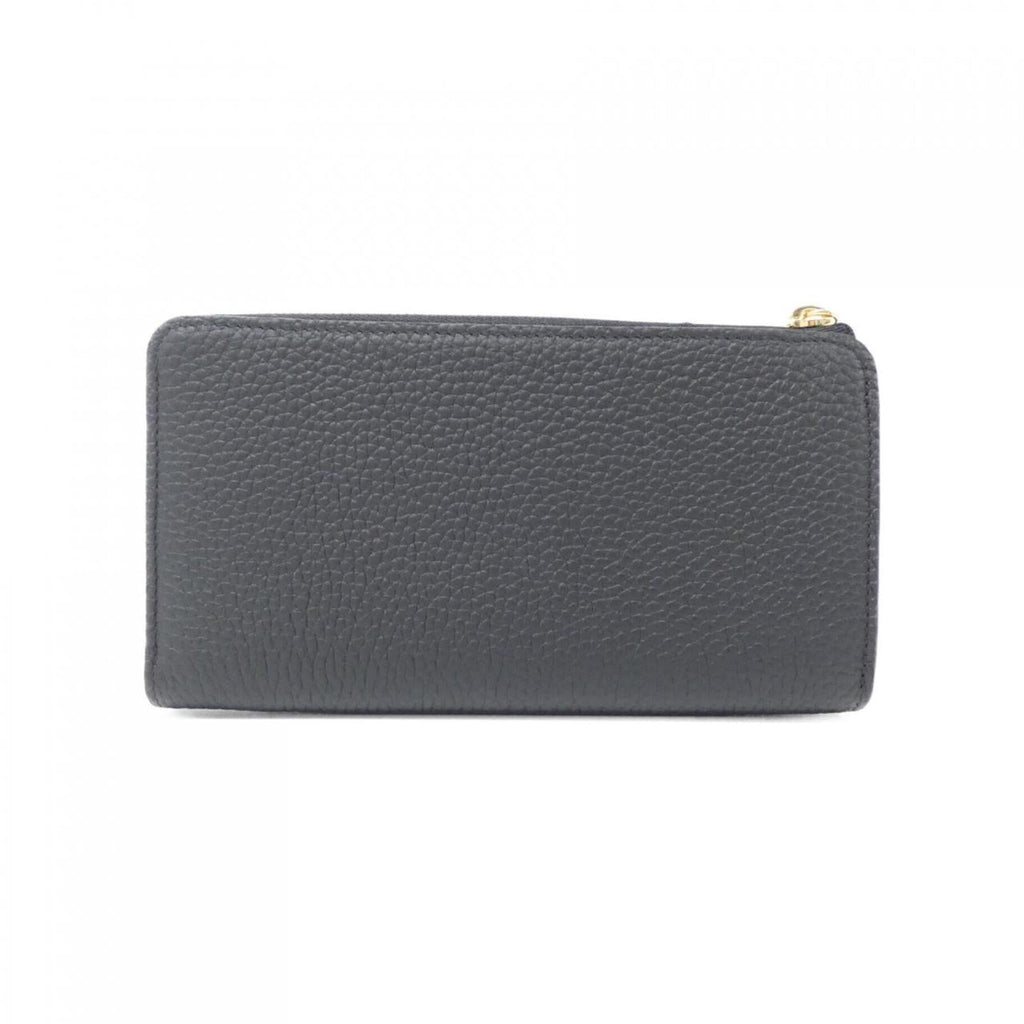 Louis Vuitton Black Leather Long Wallet
