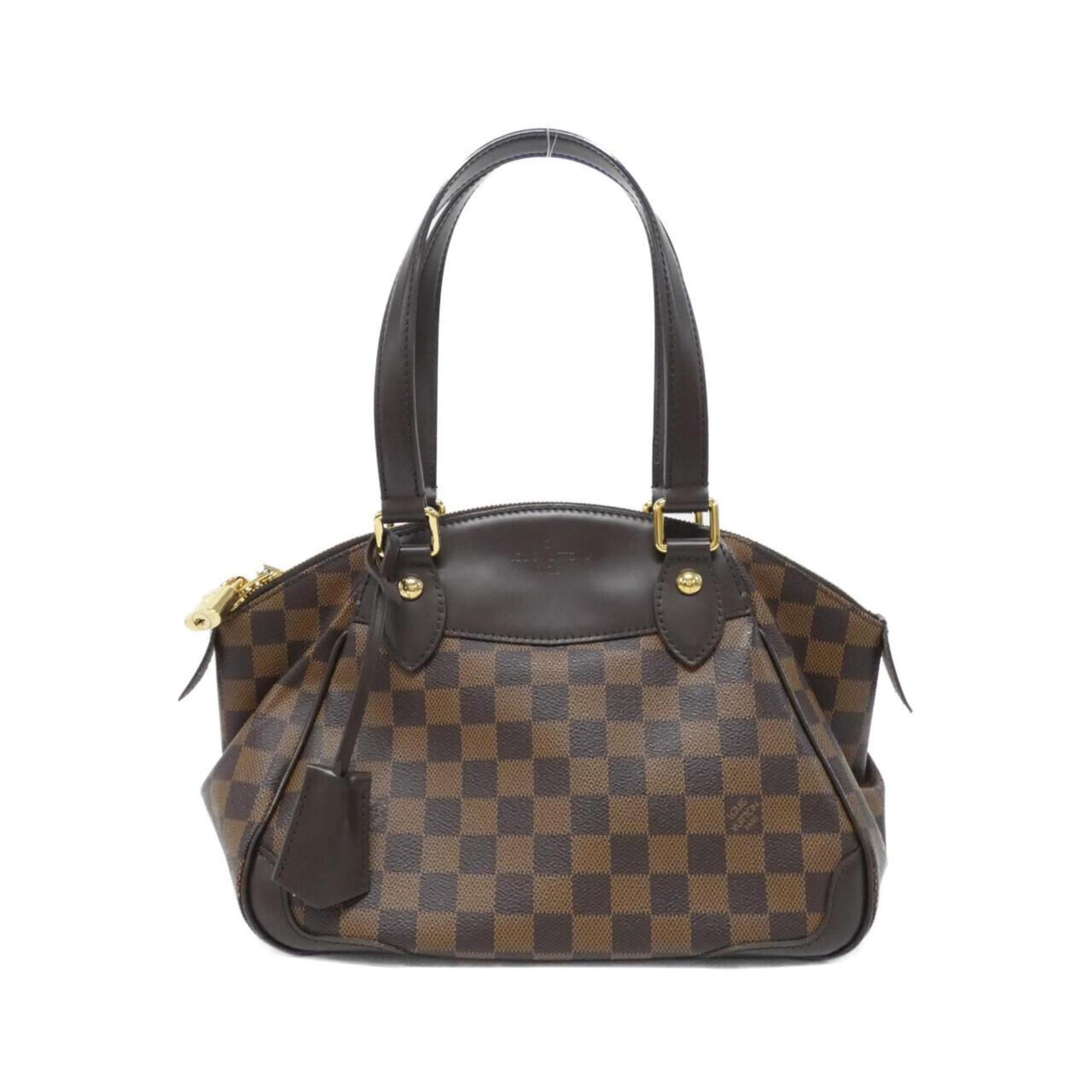 Louis Vuitton Brown Coated Canvas Handbag