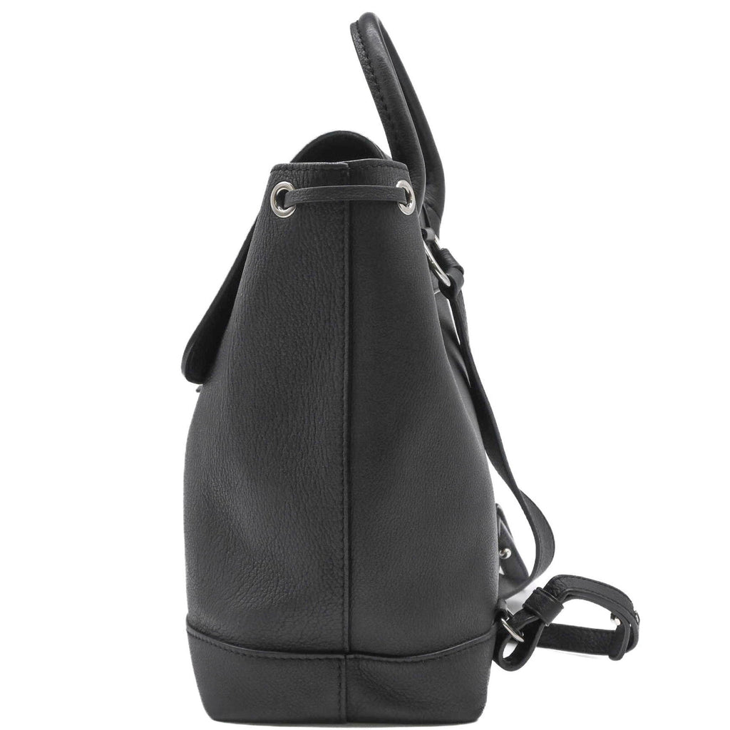 Louis Vuitton Black Leather Backpack
