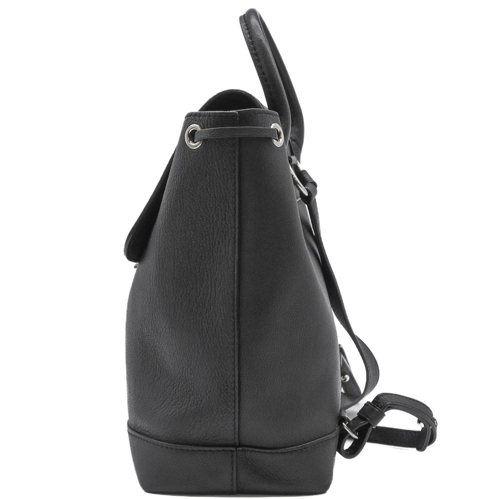 Louis Vuitton Black Leather Backpack