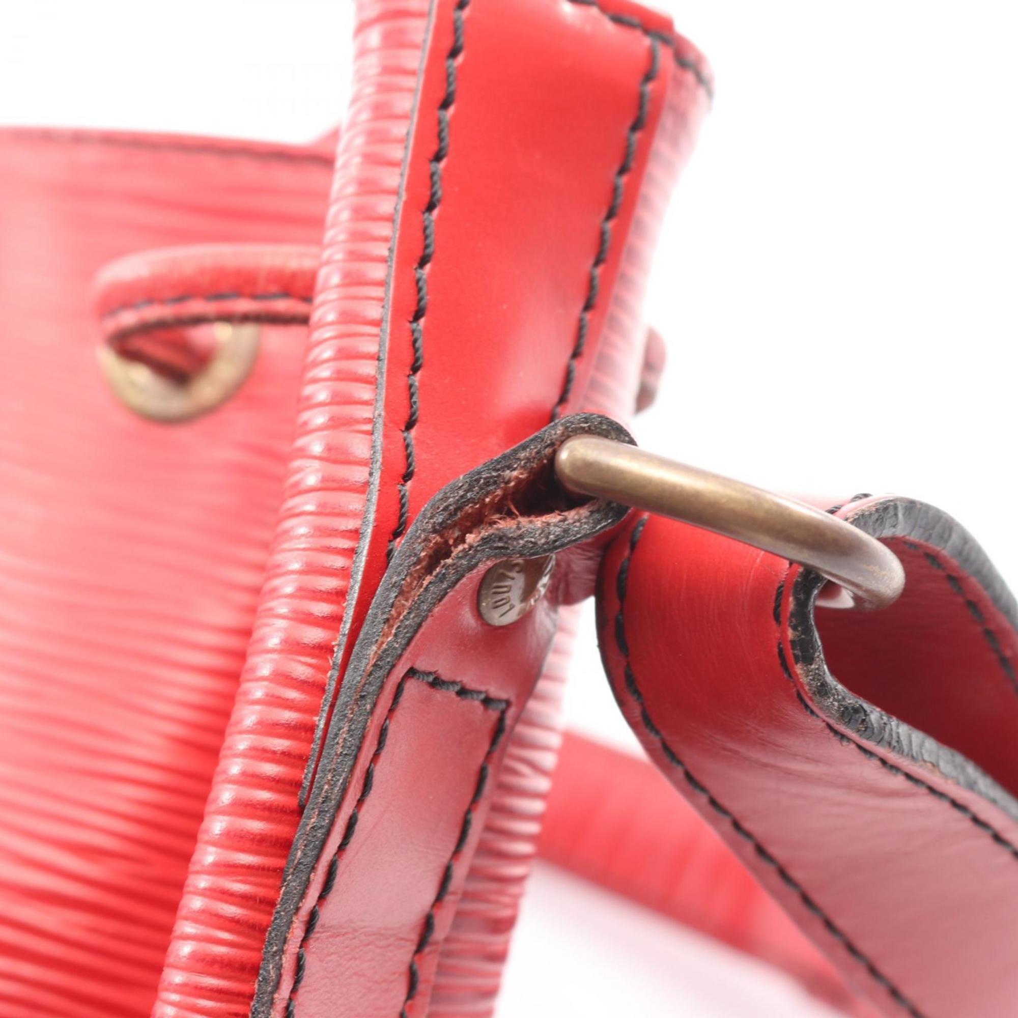 Louis Vuitton Castilian Red Red Color Leather Shoulder Bag