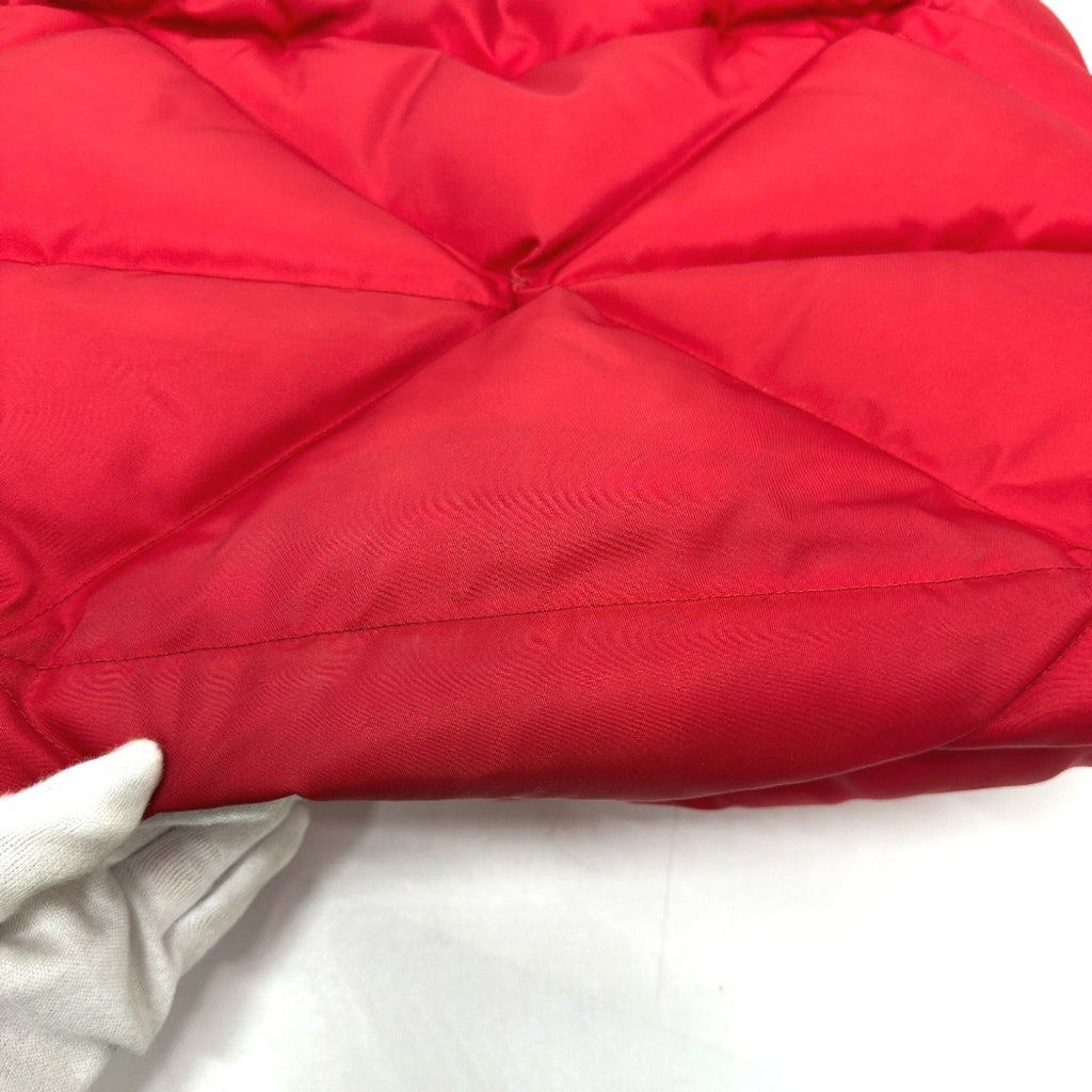 Prada Red Color Nylon Tote Bag