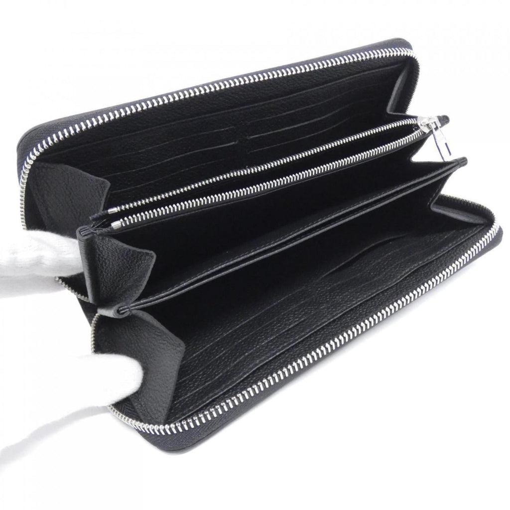 Louis Vuitton Black Leather Long Wallet