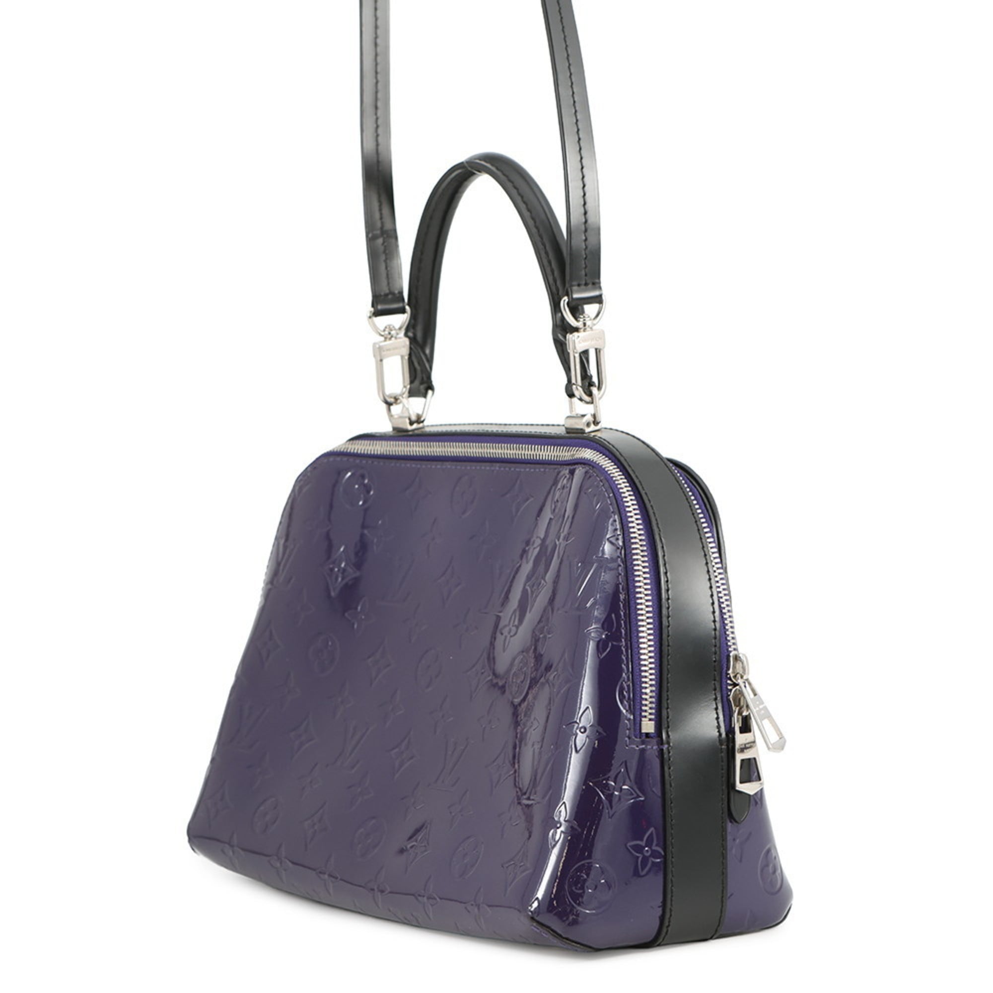 Louis Vuitton Monogram Noir Purple Monogram Vernis Handbag Shoulder Bag