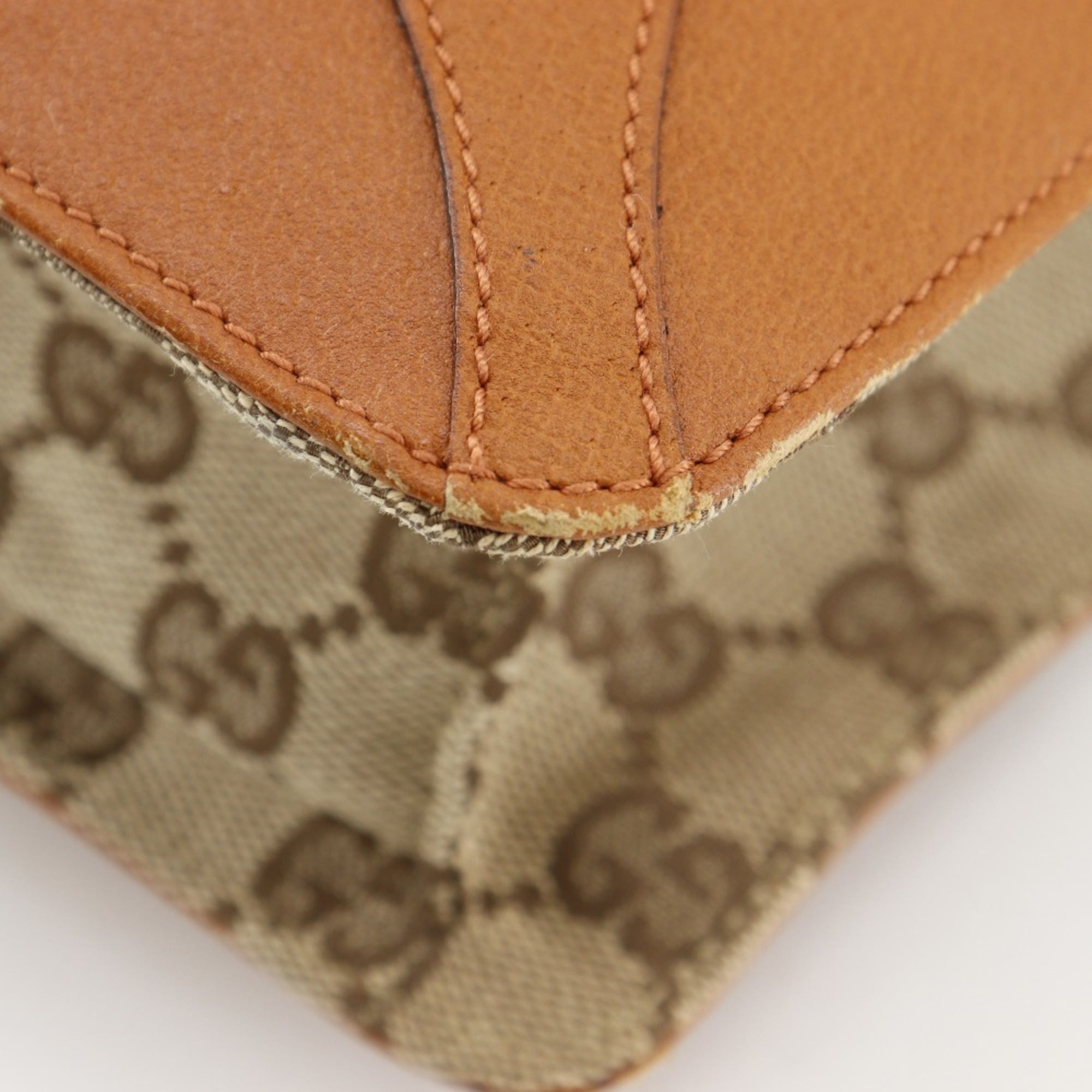 Gucci Gg Canvas Brown Gg Canvas Handbag Tote Bag (Pre-Owned)