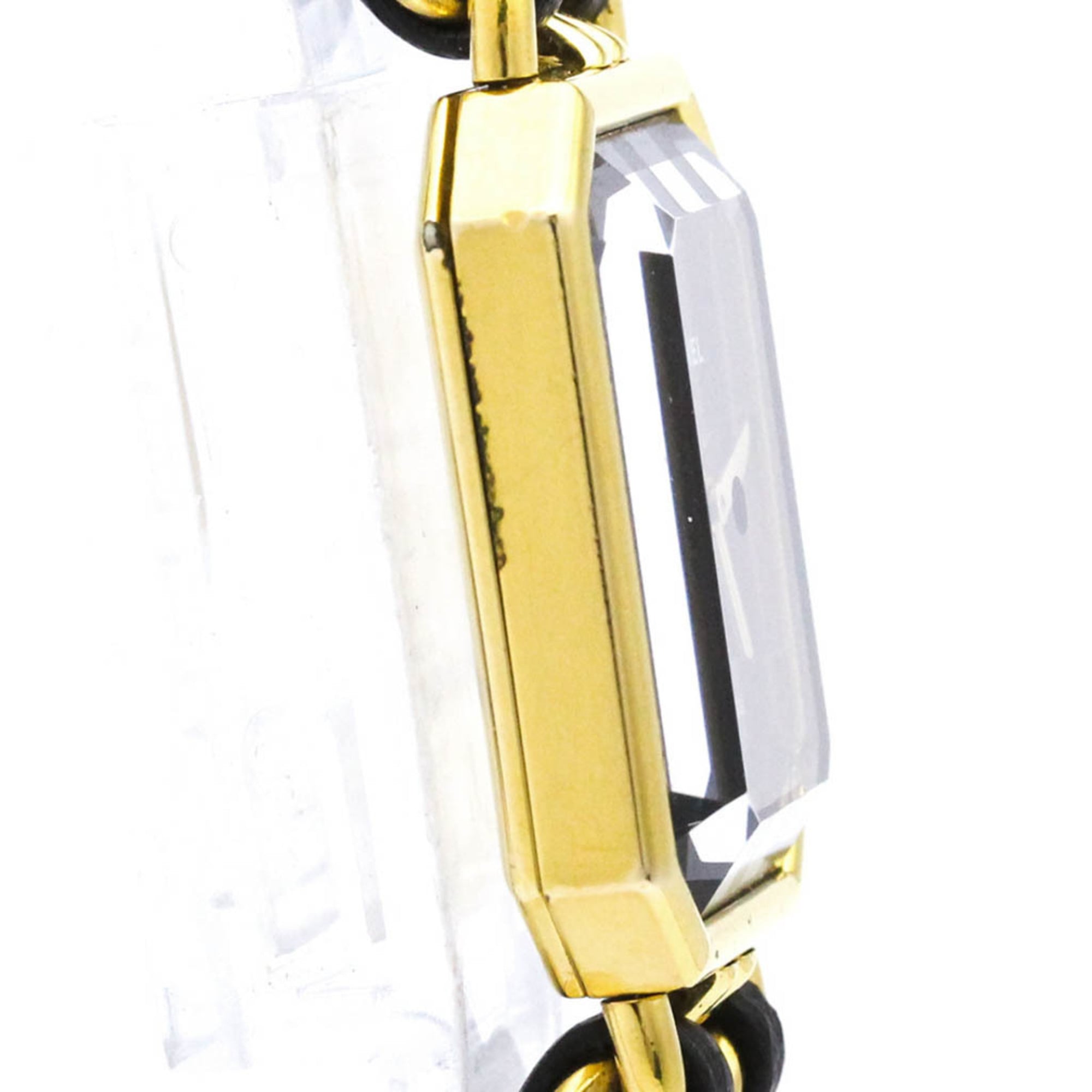 Chanel Premiere Rock Quartz Watch Plated Metal And Leather Watch