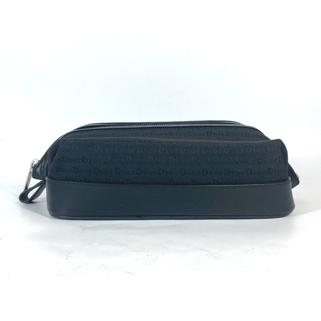 Christian Dior Black Canvas Leather Pouch (Pre-Owned)