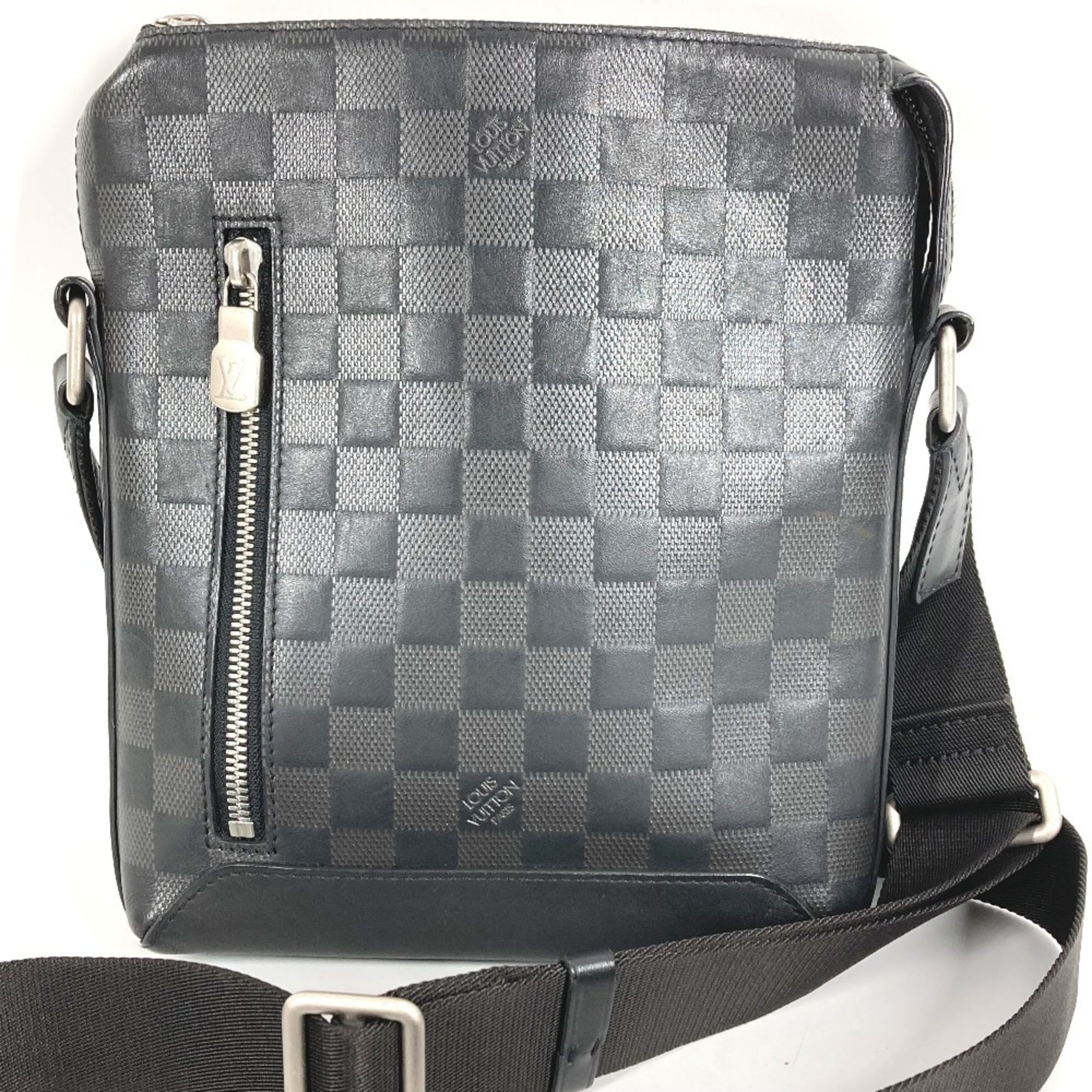 Louis Vuitton Black Damier Infini Leather Pochette Shoulder Bag