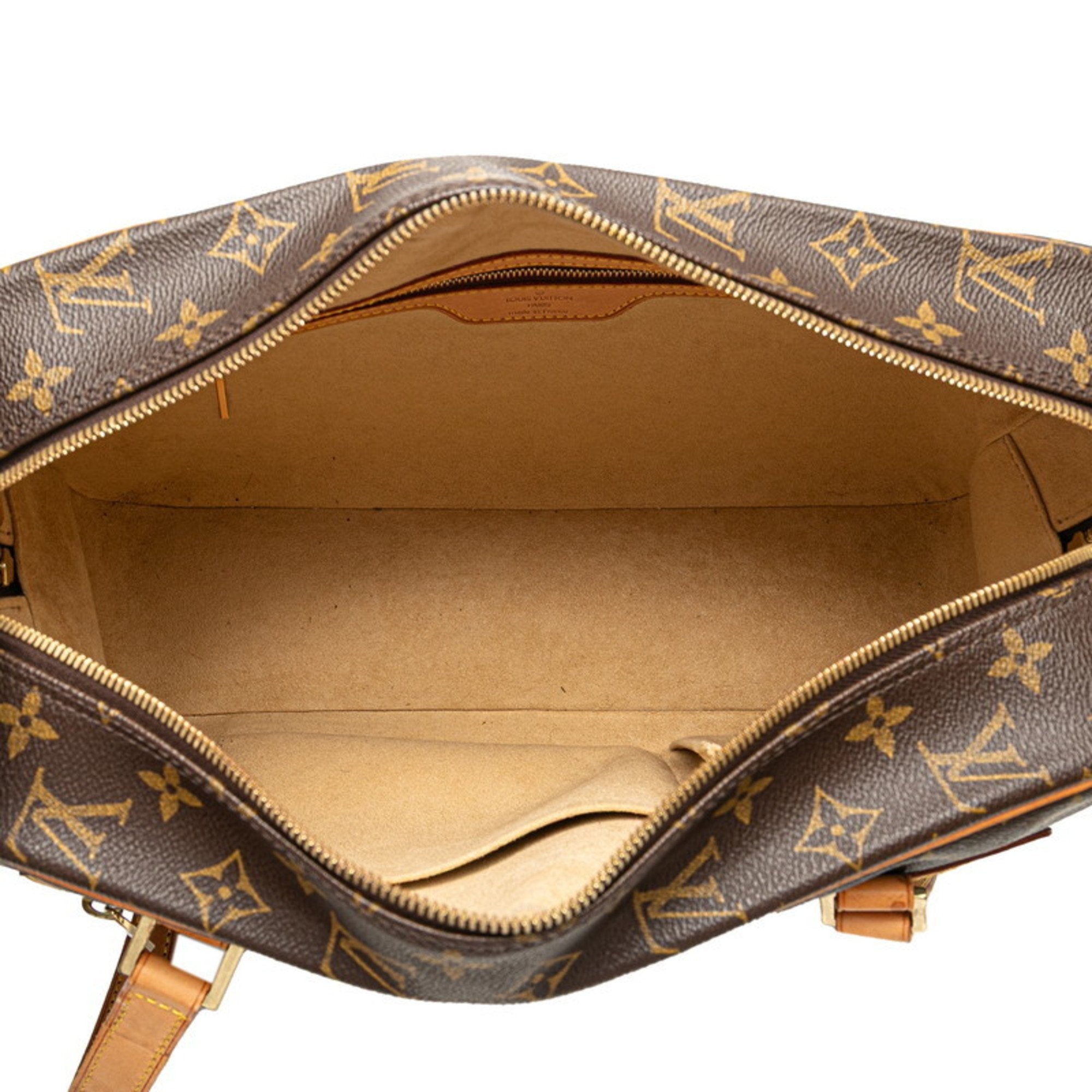 Louis Vuitton Monogram Brown Pvc Leather Handbag Shoulder Bag