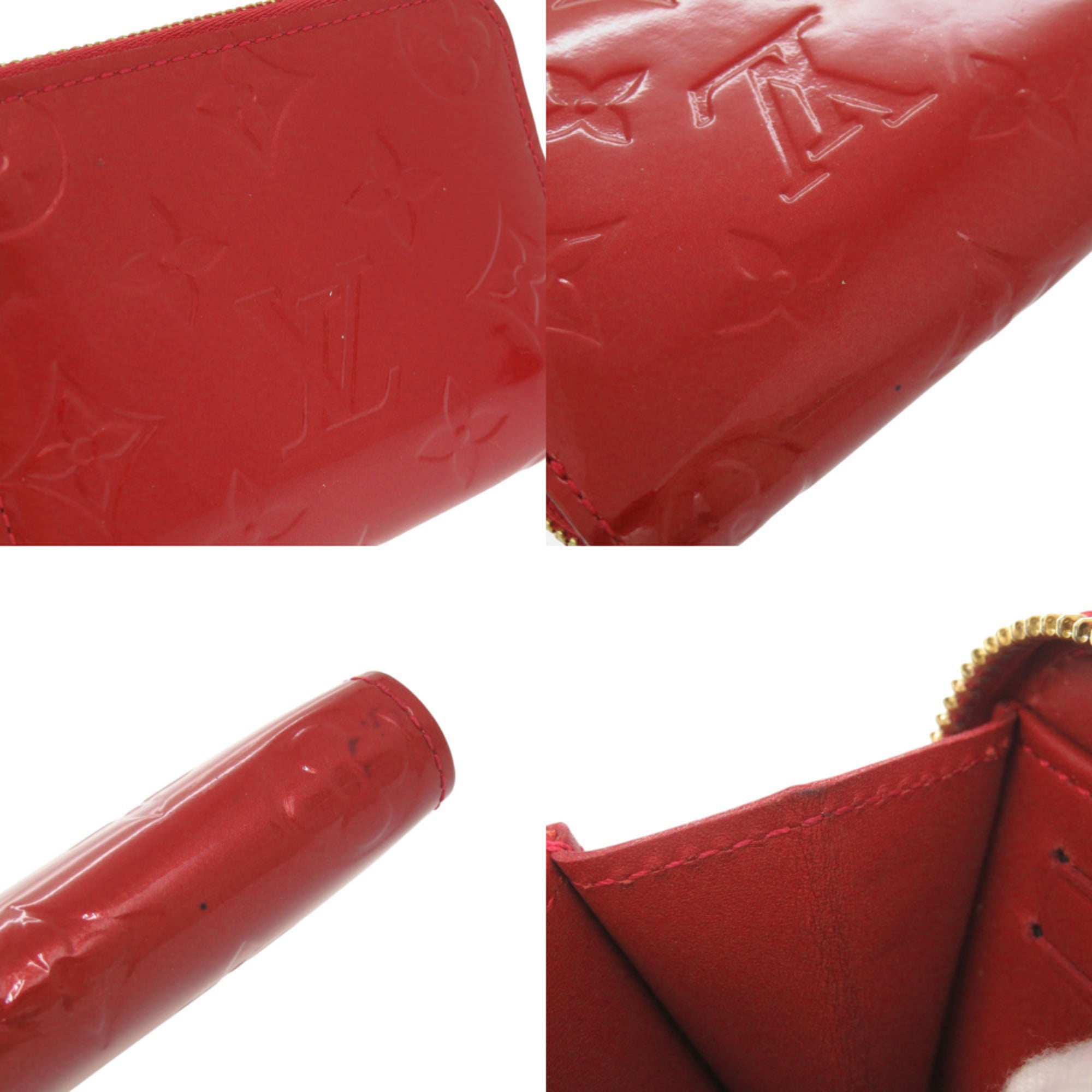Louis Vuitton Red Color Monogram Vernis Coin Purse/Coin Case