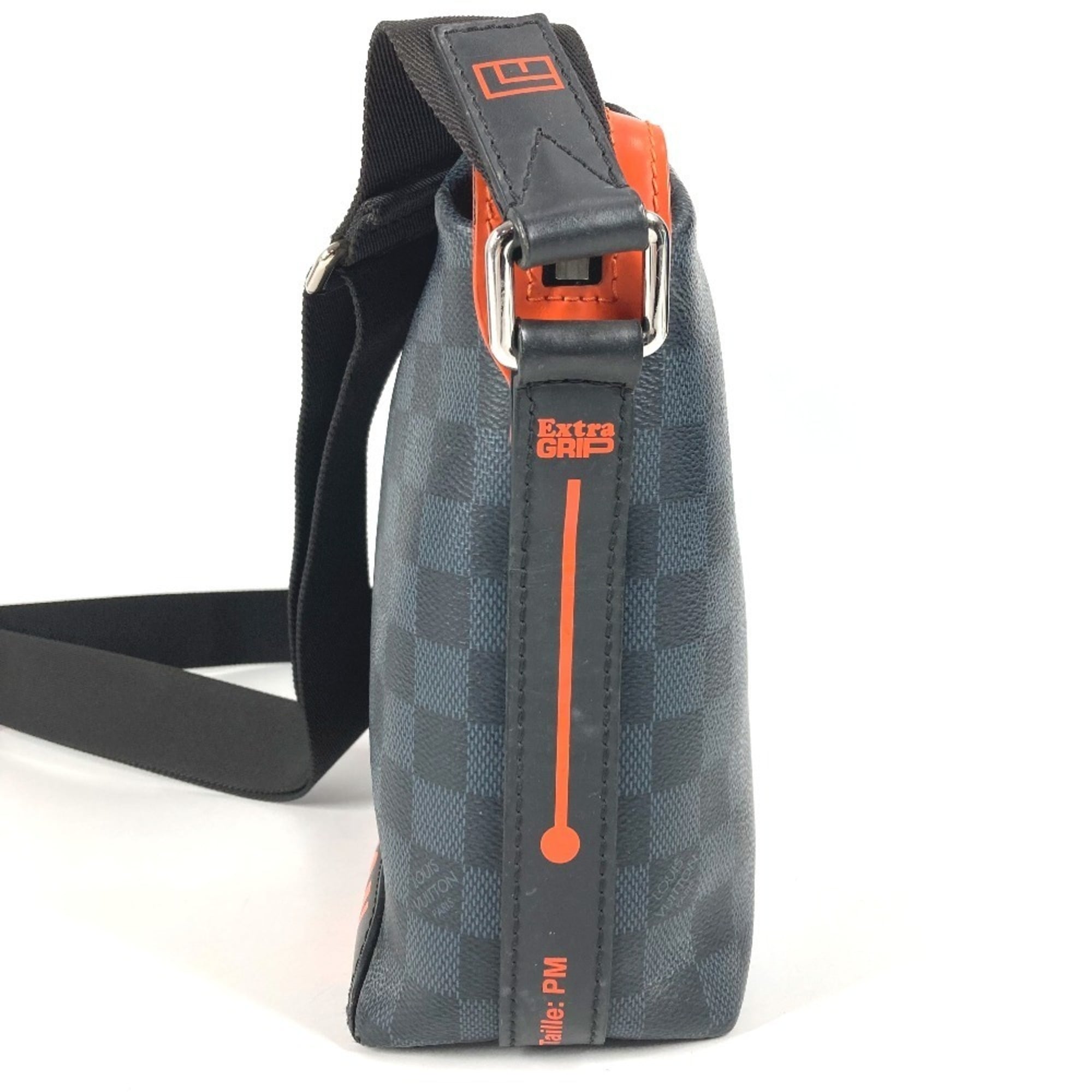 Louis Vuitton Galle Navy Orange Damier Canvas Messenger Bag Shoulder Bag