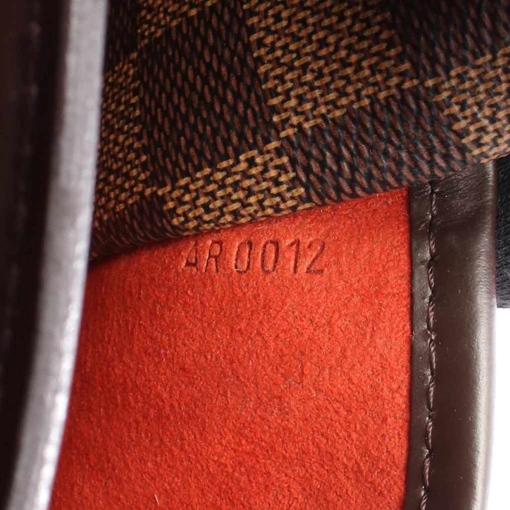 Louis Vuitton Brown Damier Canvas Coated Canvas Leather Handbag