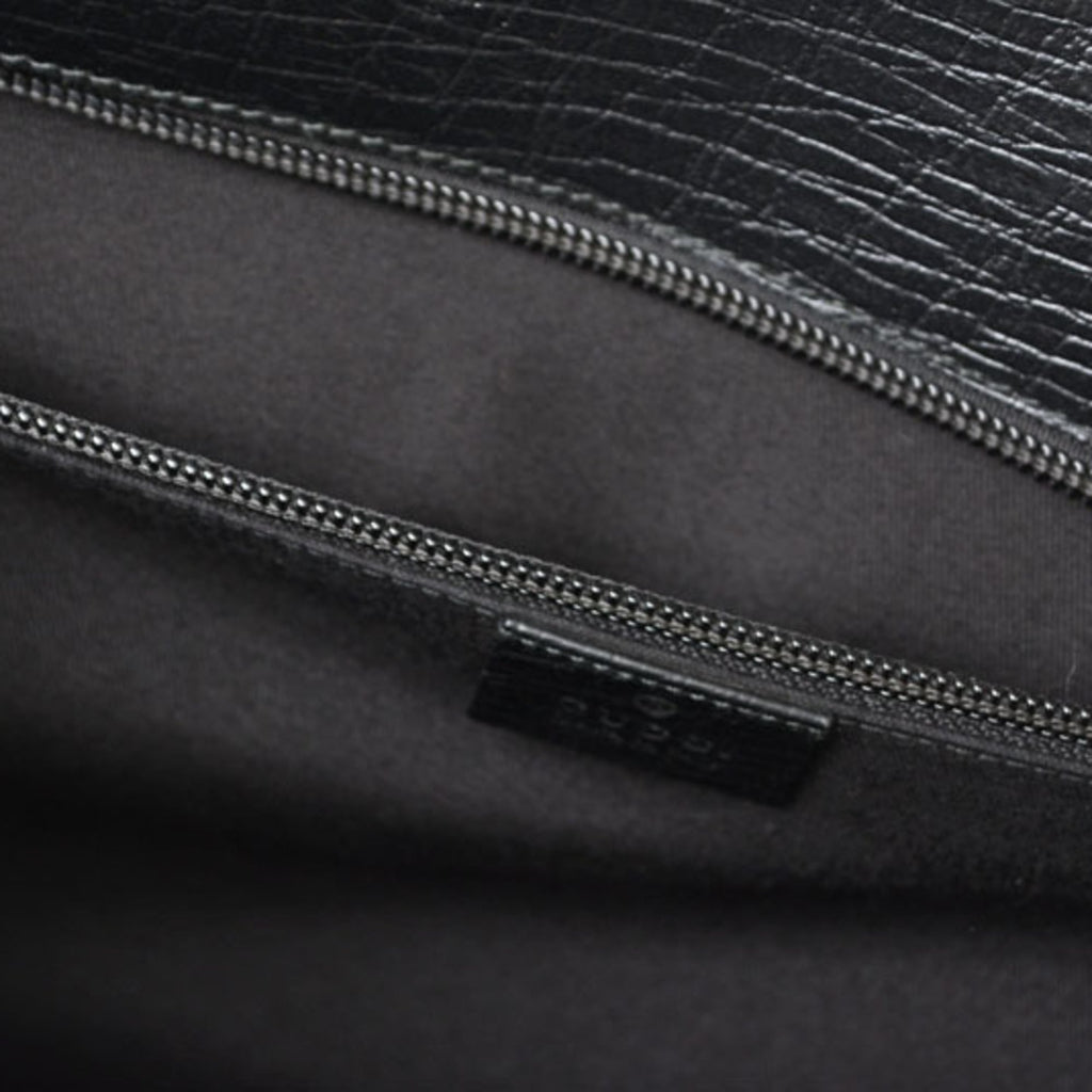Gucci Black Leather Briefcase (Pre-Owned)