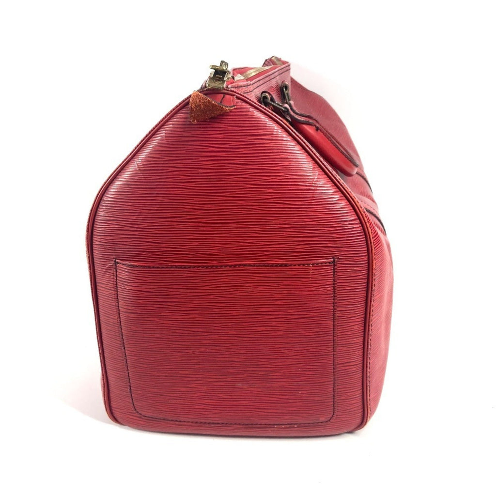 Louis Vuitton Epi Castilian Red Red Color Epi Leather Boston Bag Handbag