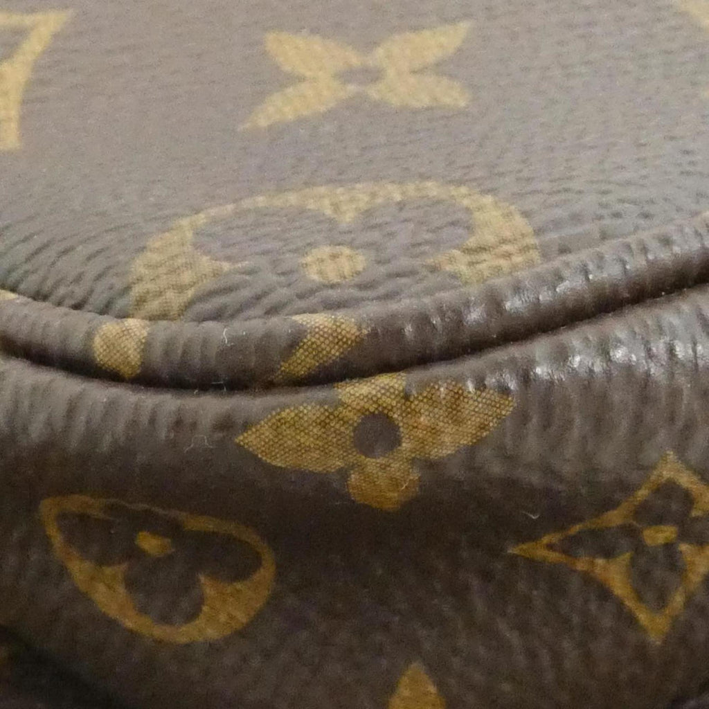 Louis Vuitton Brown Khaki Coated Canvas Pochette Shoulder Bag