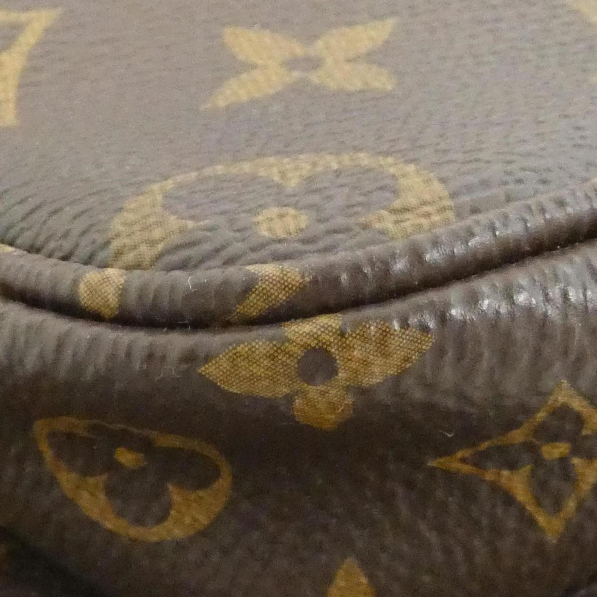 Louis Vuitton Brown Khaki Coated Canvas Pochette Shoulder Bag