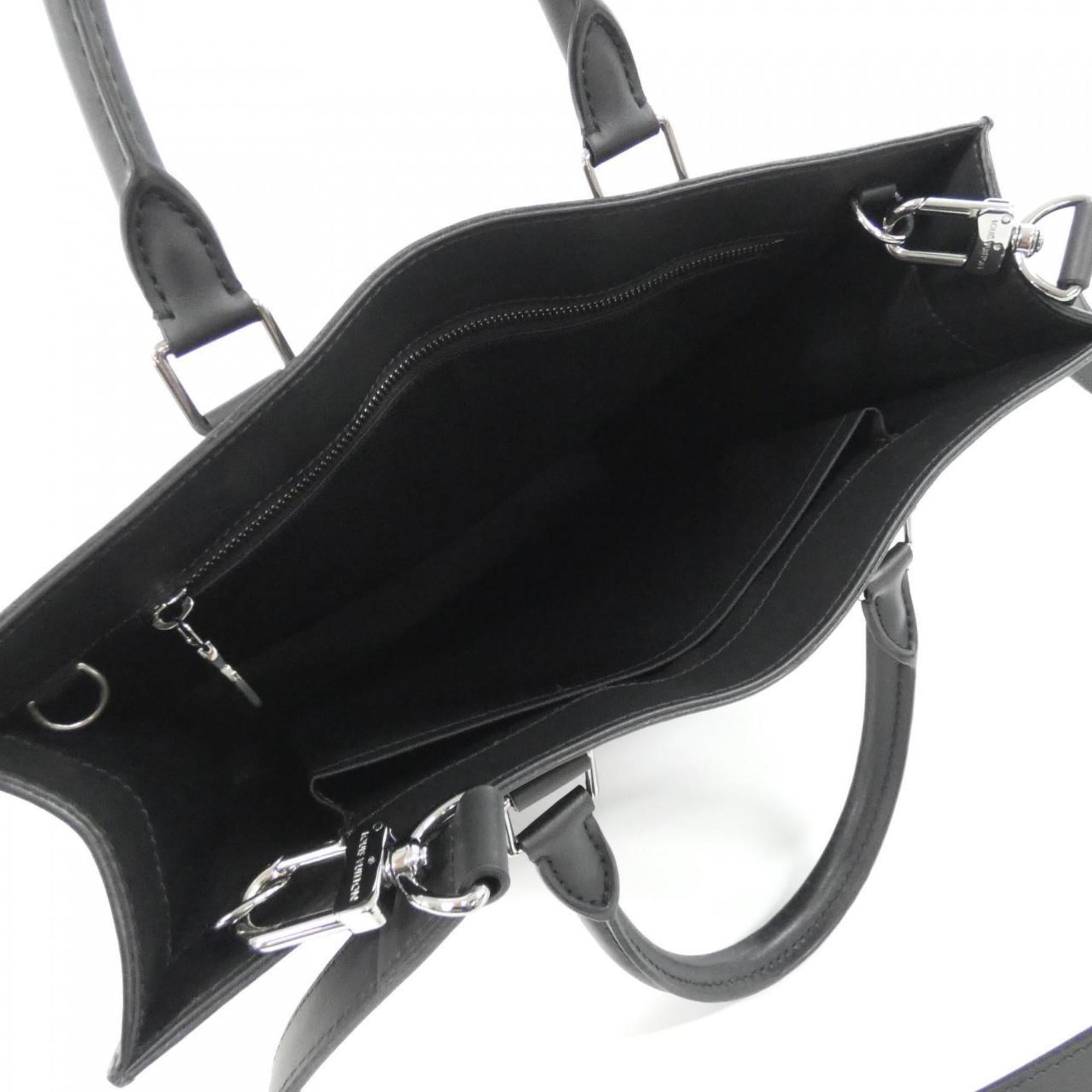 Louis Vuitton Black Coated Canvas Handbag