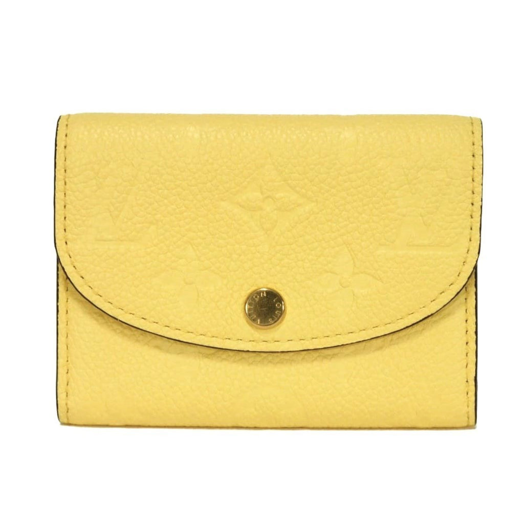 Louis Vuitton Jaune Monogram Yellow Monogram Empreinte Leather Wallet