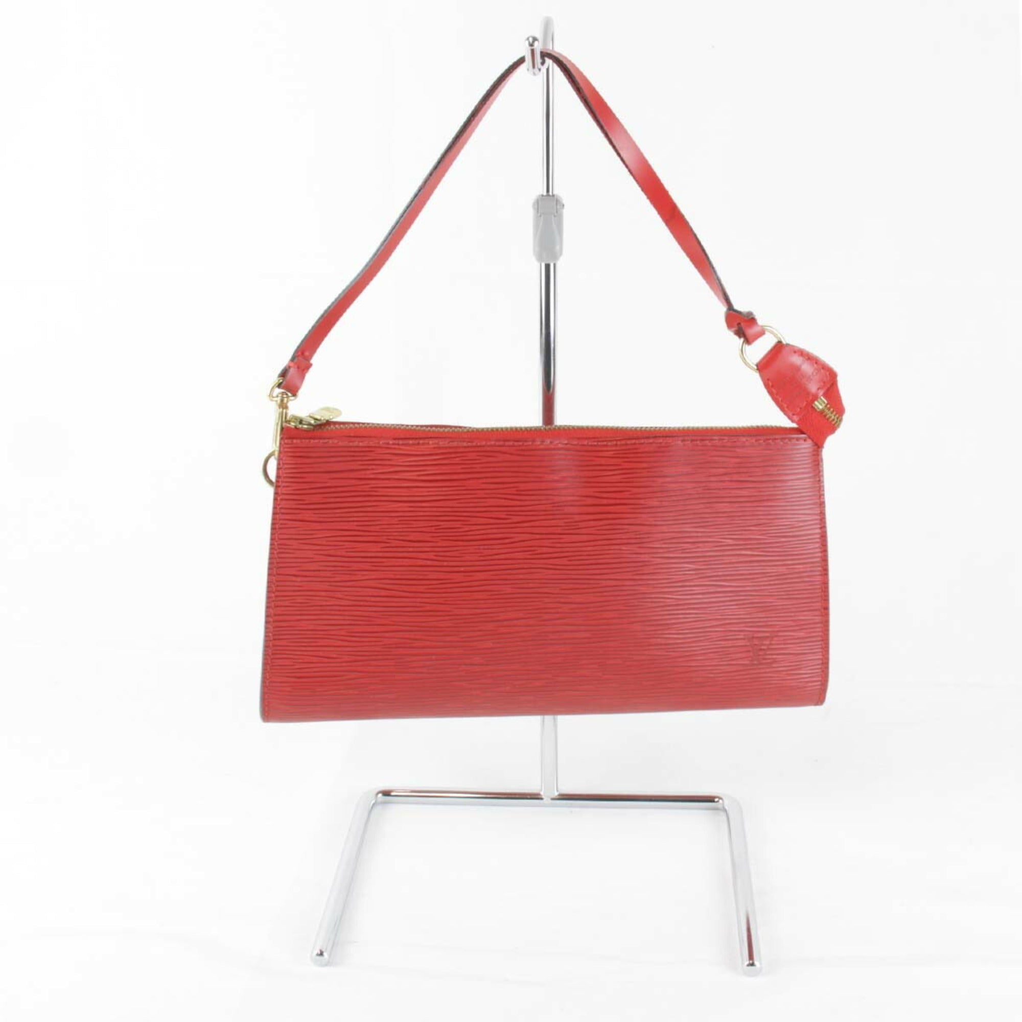 Louis Vuitton Red Color Epi Leather Pouch