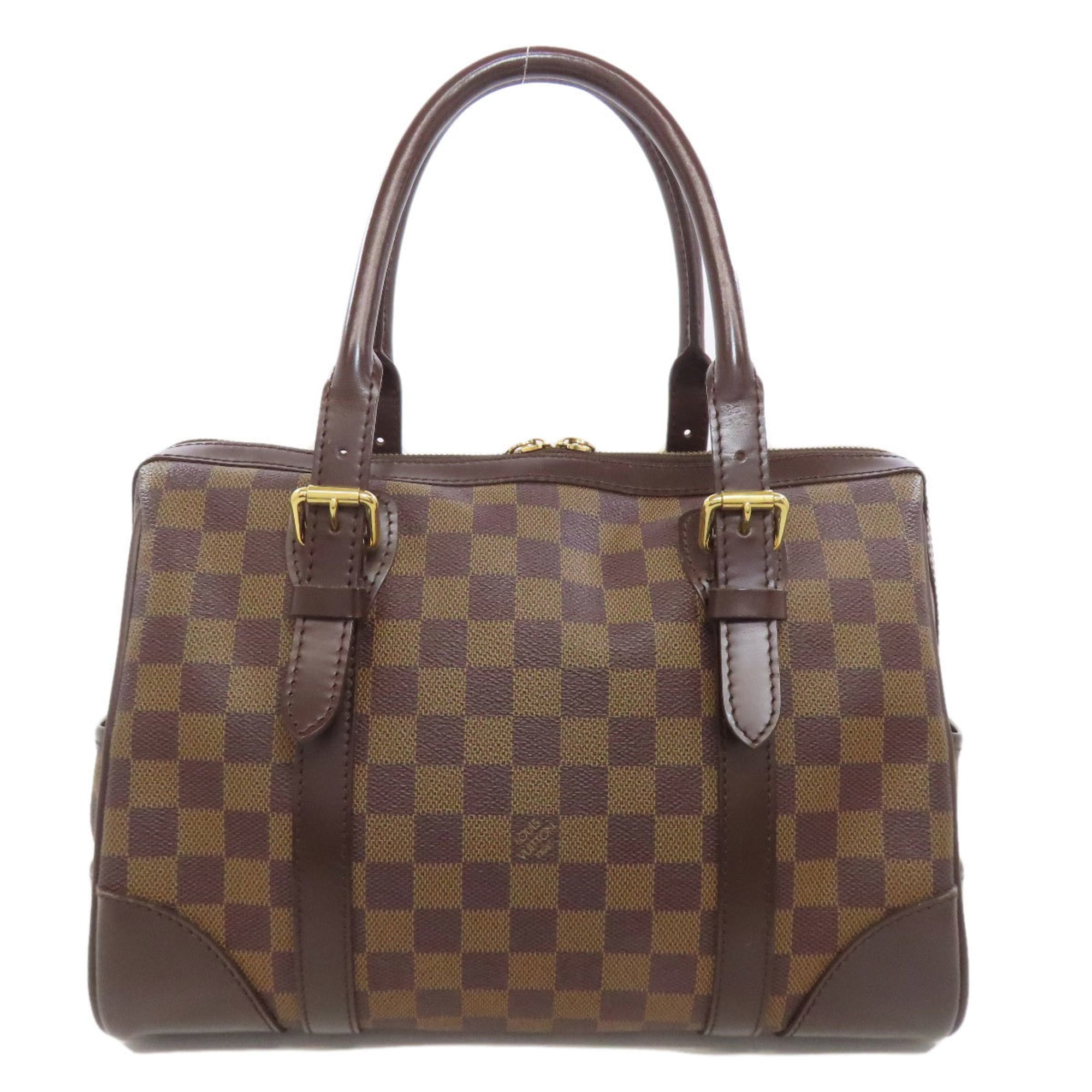 Louis Vuitton Brown Ebene Damier Canvas Boston Bag