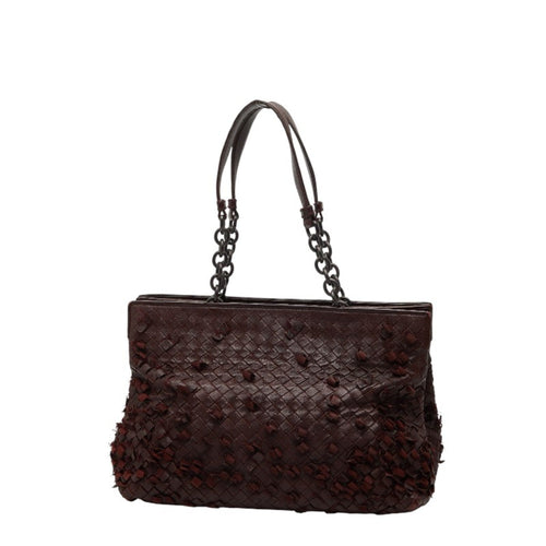 Bottega Veneta Brown Leather Handbag Tote Bag