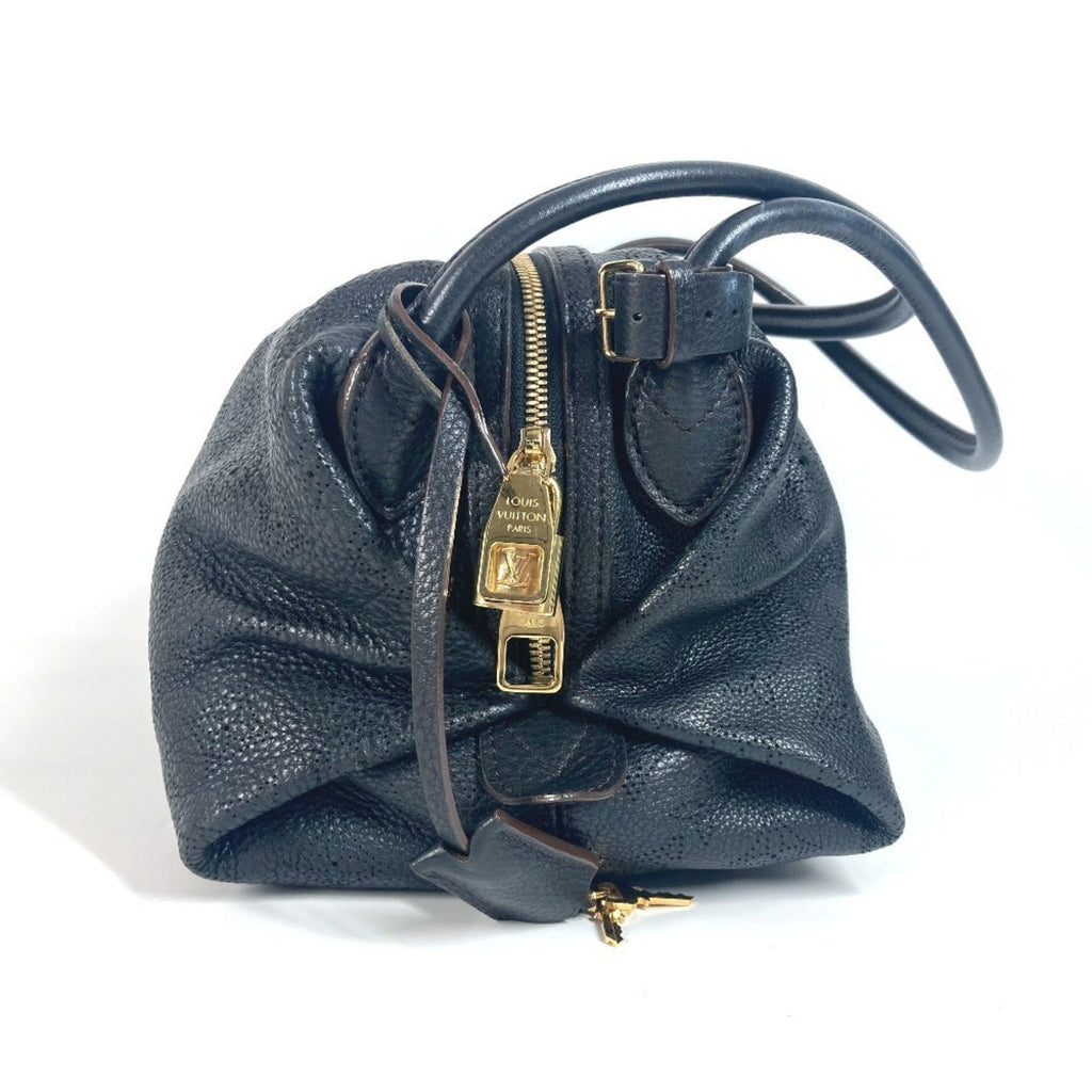 Louis Vuitton Mahina Black Noir Mahina Leather Shoulder Bag