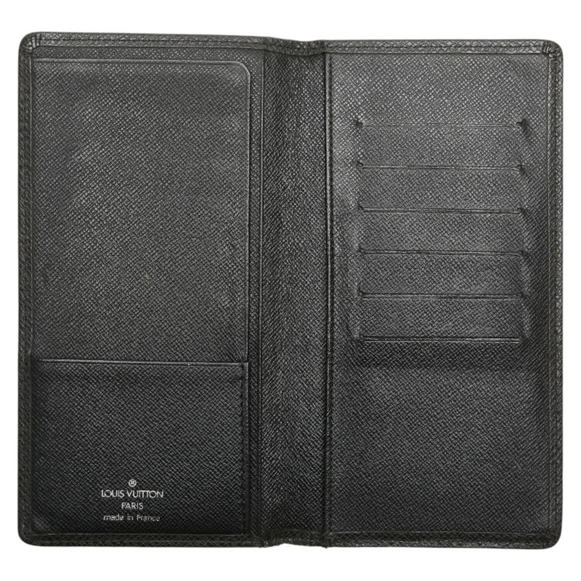 Louis Vuitton Taiga Black Leather Wallet