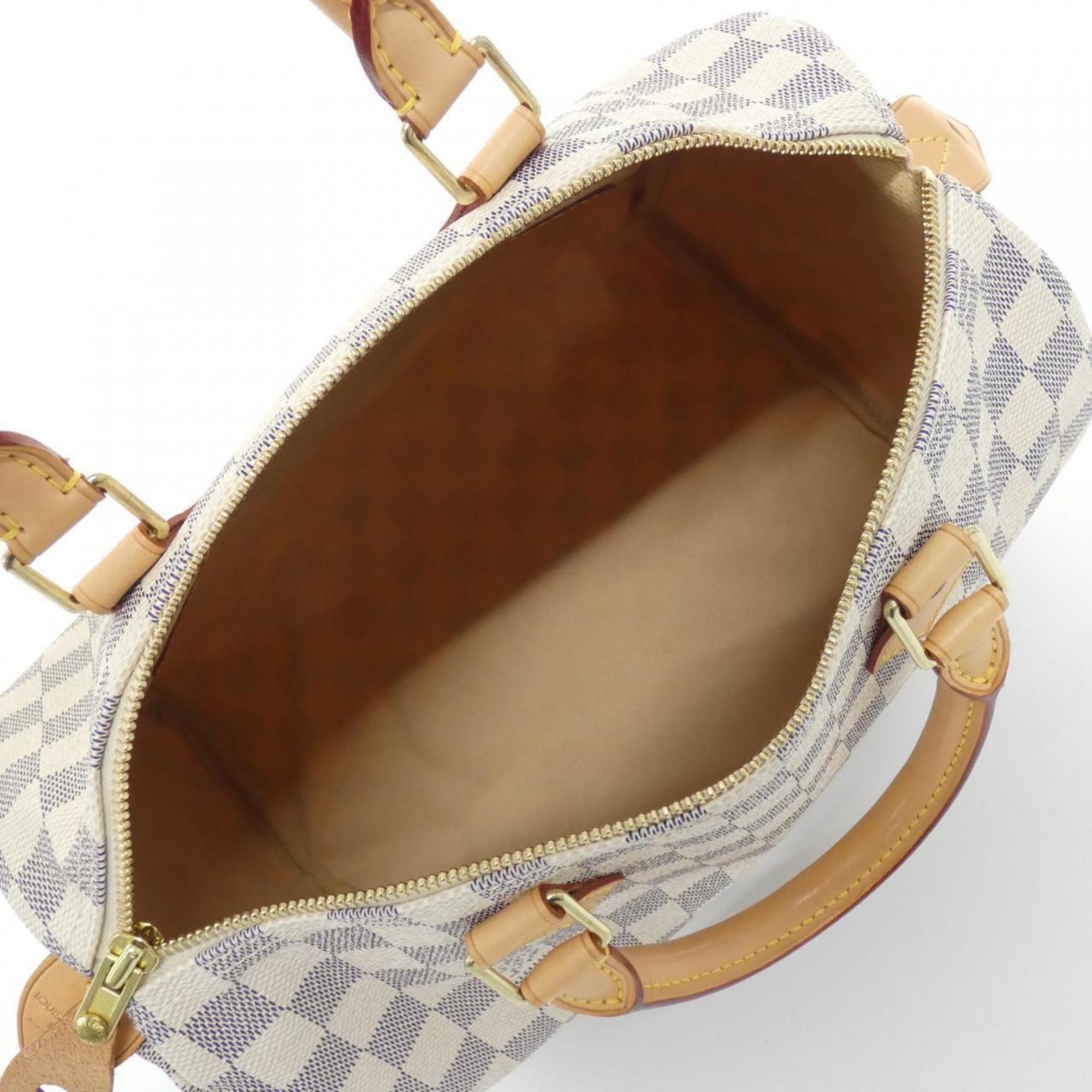 Louis Vuitton Azur Coated Canvas Boston Bag