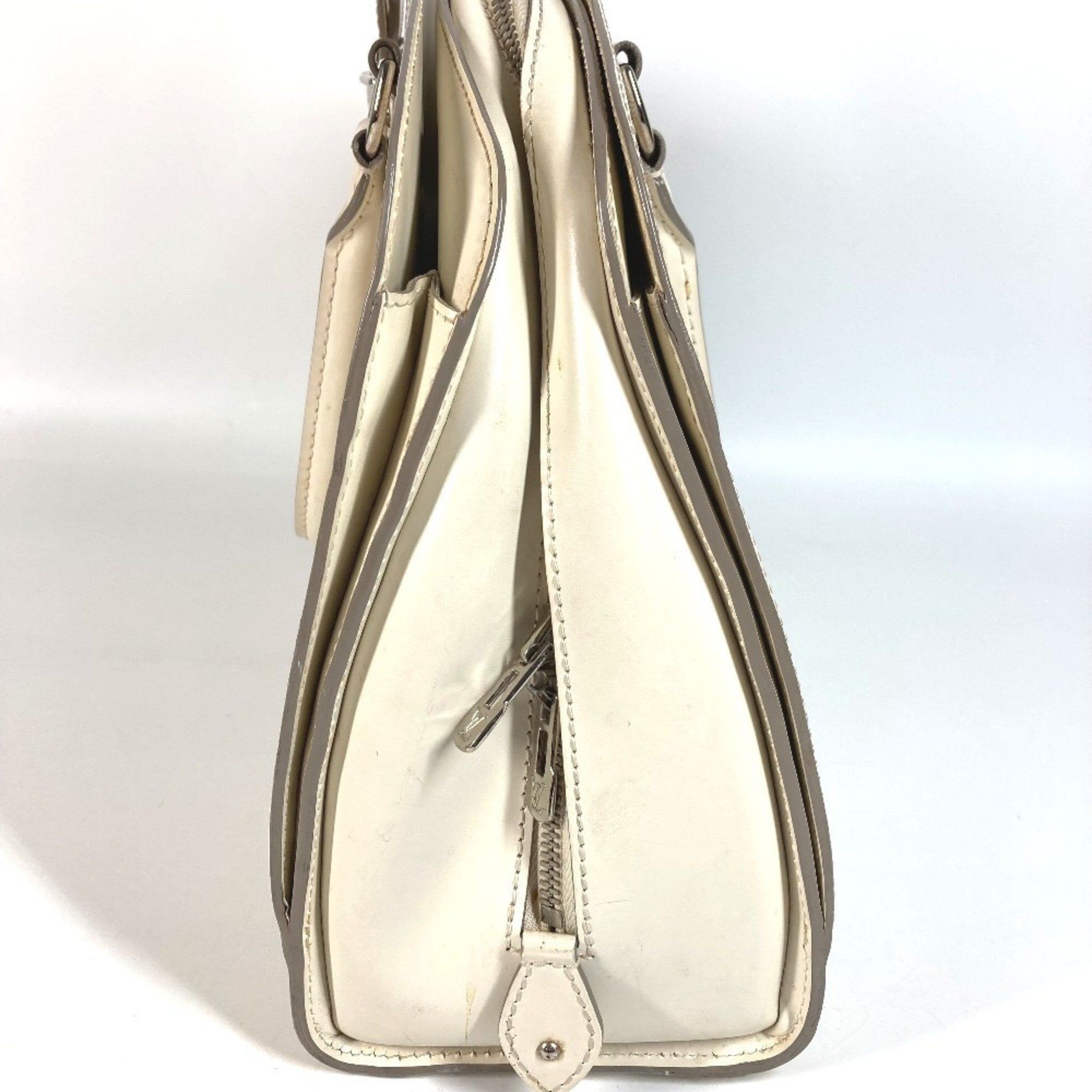 Louis Vuitton Lv Off White White Epi Leather Boston Bag Handbag Shoulder Bag