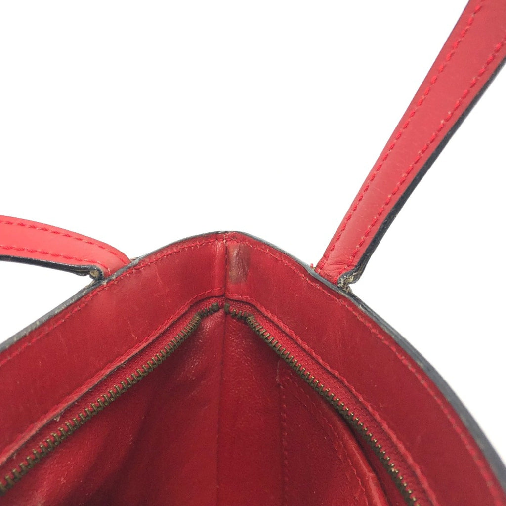 Celine Red Leather Handbag