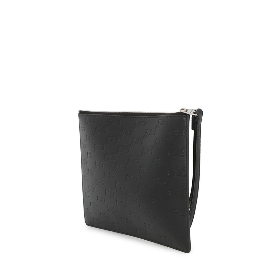 Balenciaga Black Leather Clutch Bag Handbag Pouch