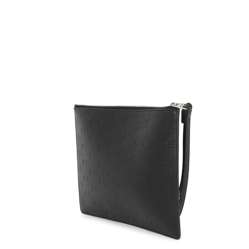 Balenciaga Black Leather Clutch Bag Handbag Pouch