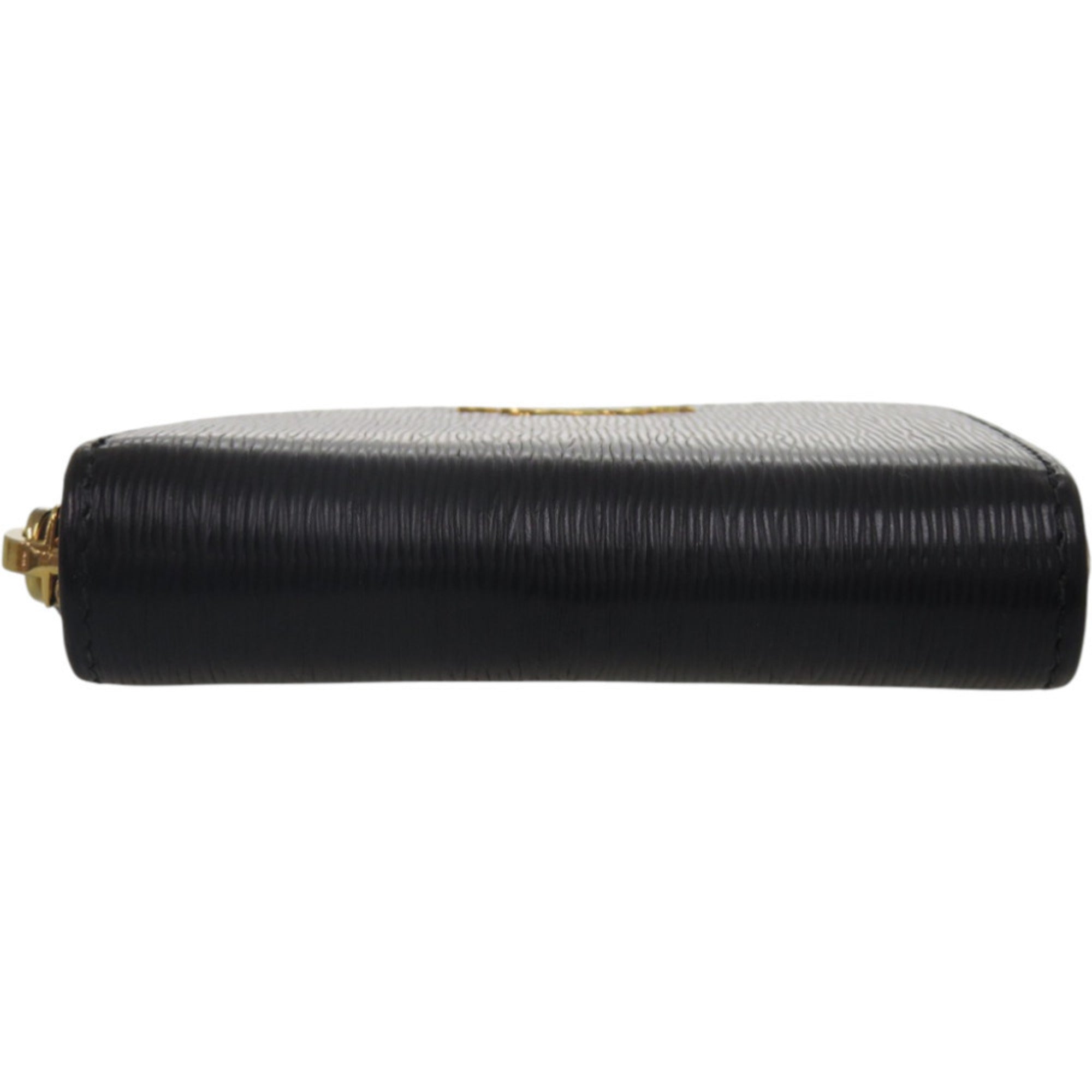 Prada Black Leather Coin Purse/Coin Case