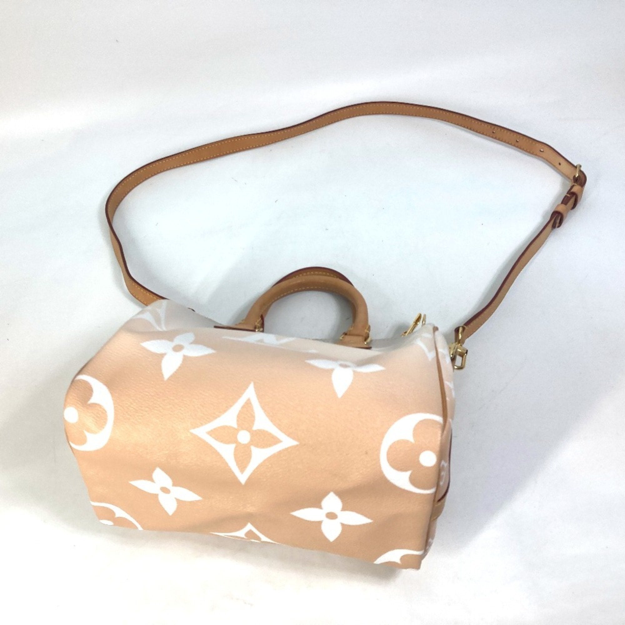 Louis Vuitton Orange Monogram Boston Bag Handbag Shoulder Bag