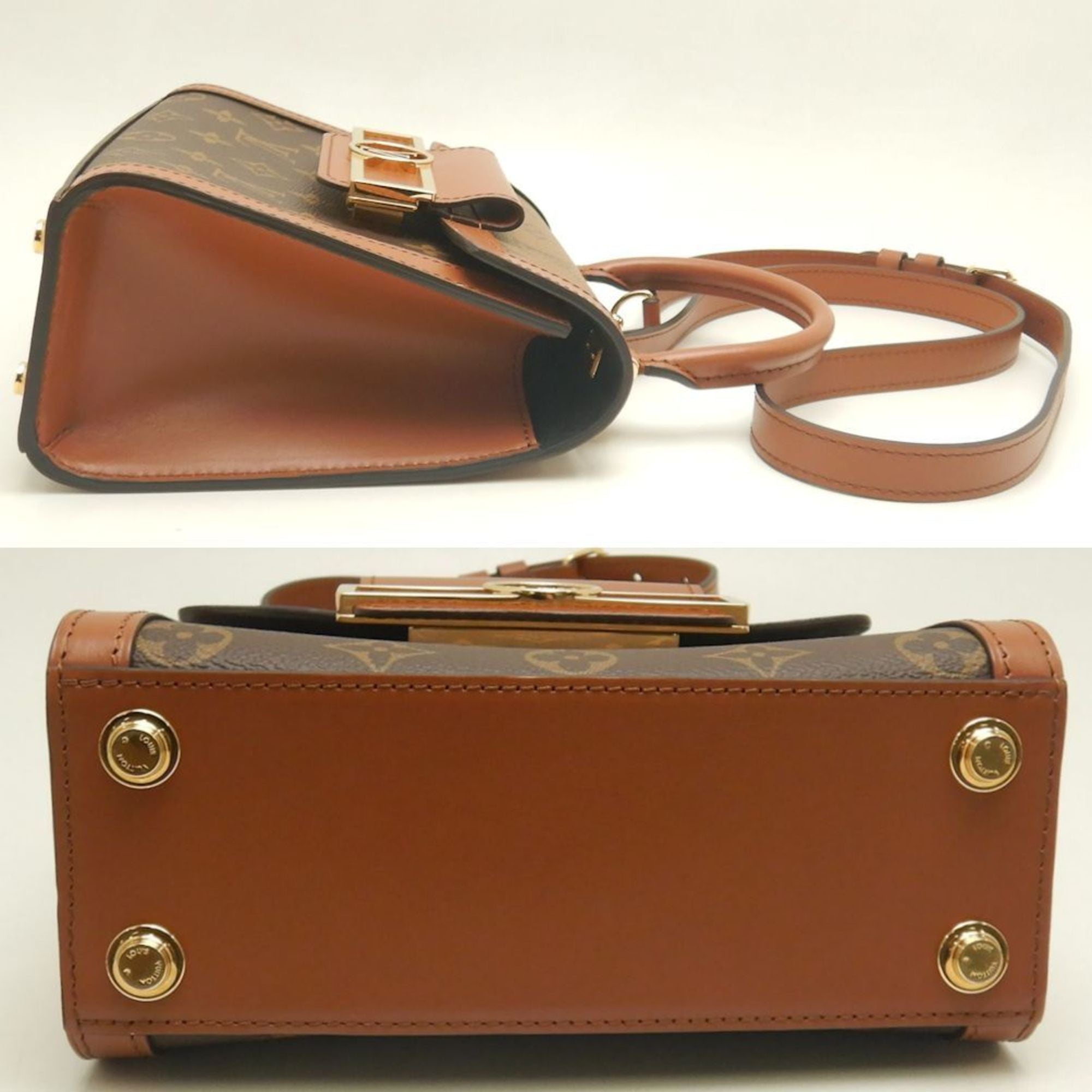 Louis Vuitton Monogram Reverse Brown Pvc Leather Handbag