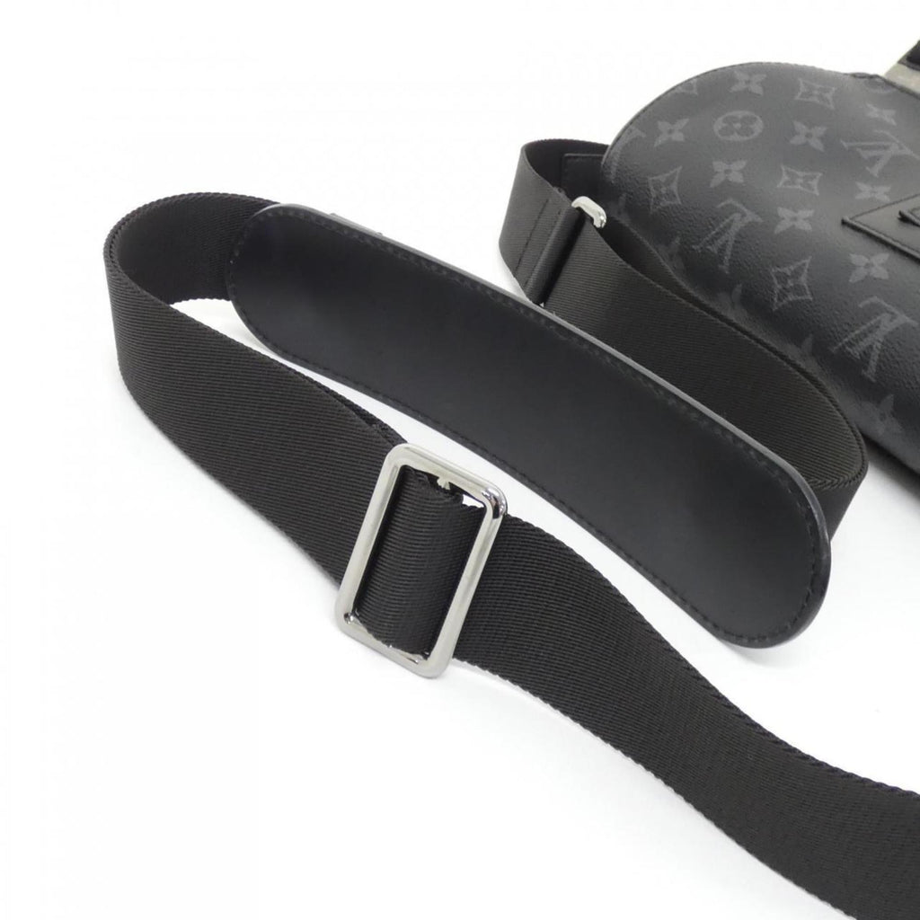 Louis Vuitton Black Coated Canvas Shoulder Bag