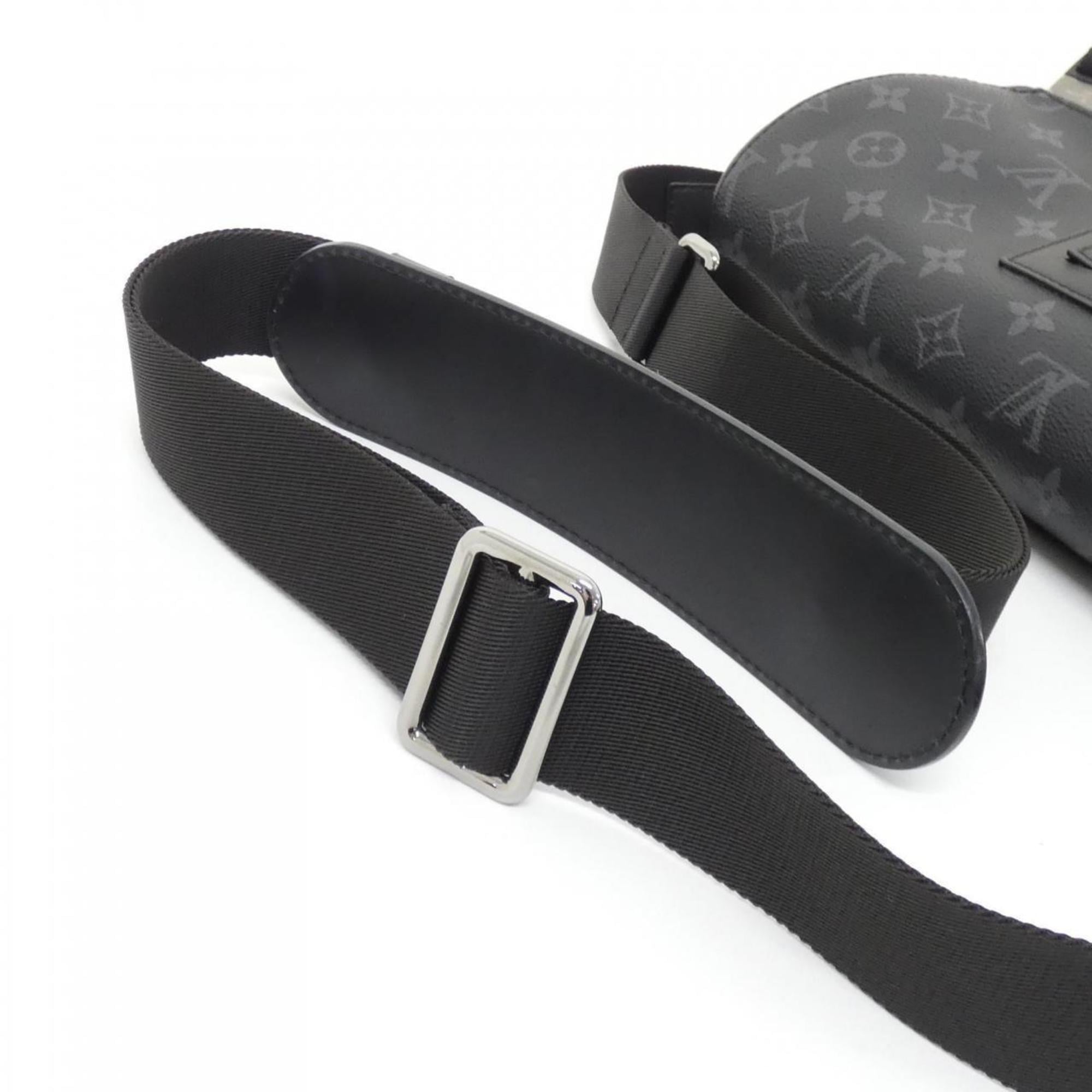 Louis Vuitton Black Coated Canvas Shoulder Bag