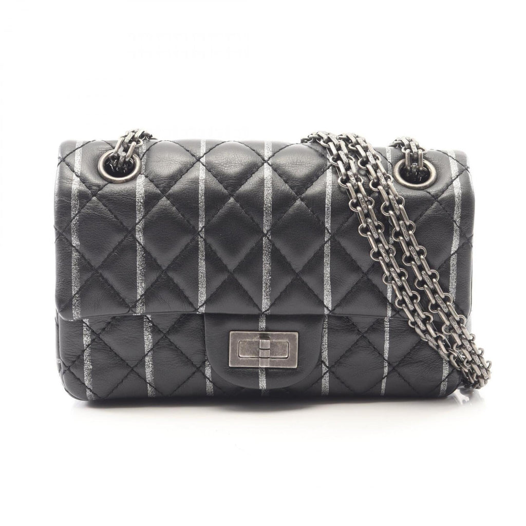 Chanel Black Leather Handbag Shoulder Bag