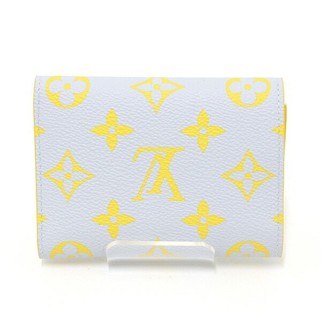 Louis Vuitton Monogram Gray Yellow Wallet (Tri-Fold)