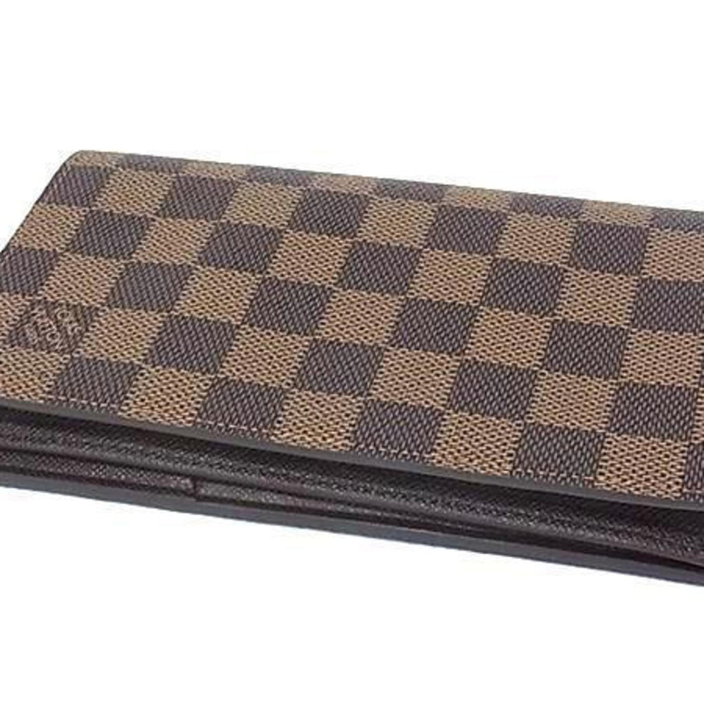 Louis Vuitton Damier Brown Damier Canvas Ebene Long Wallet