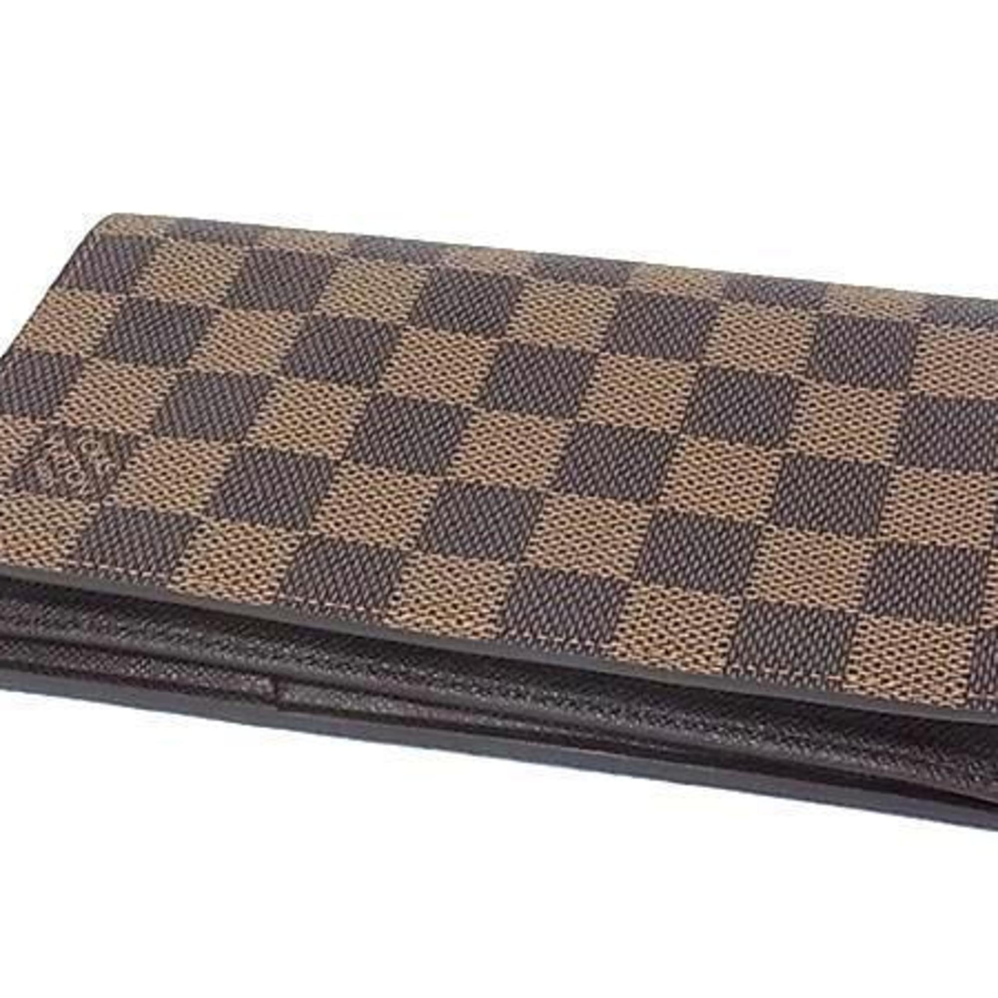 Louis Vuitton Damier Brown Damier Canvas Ebene Long Wallet
